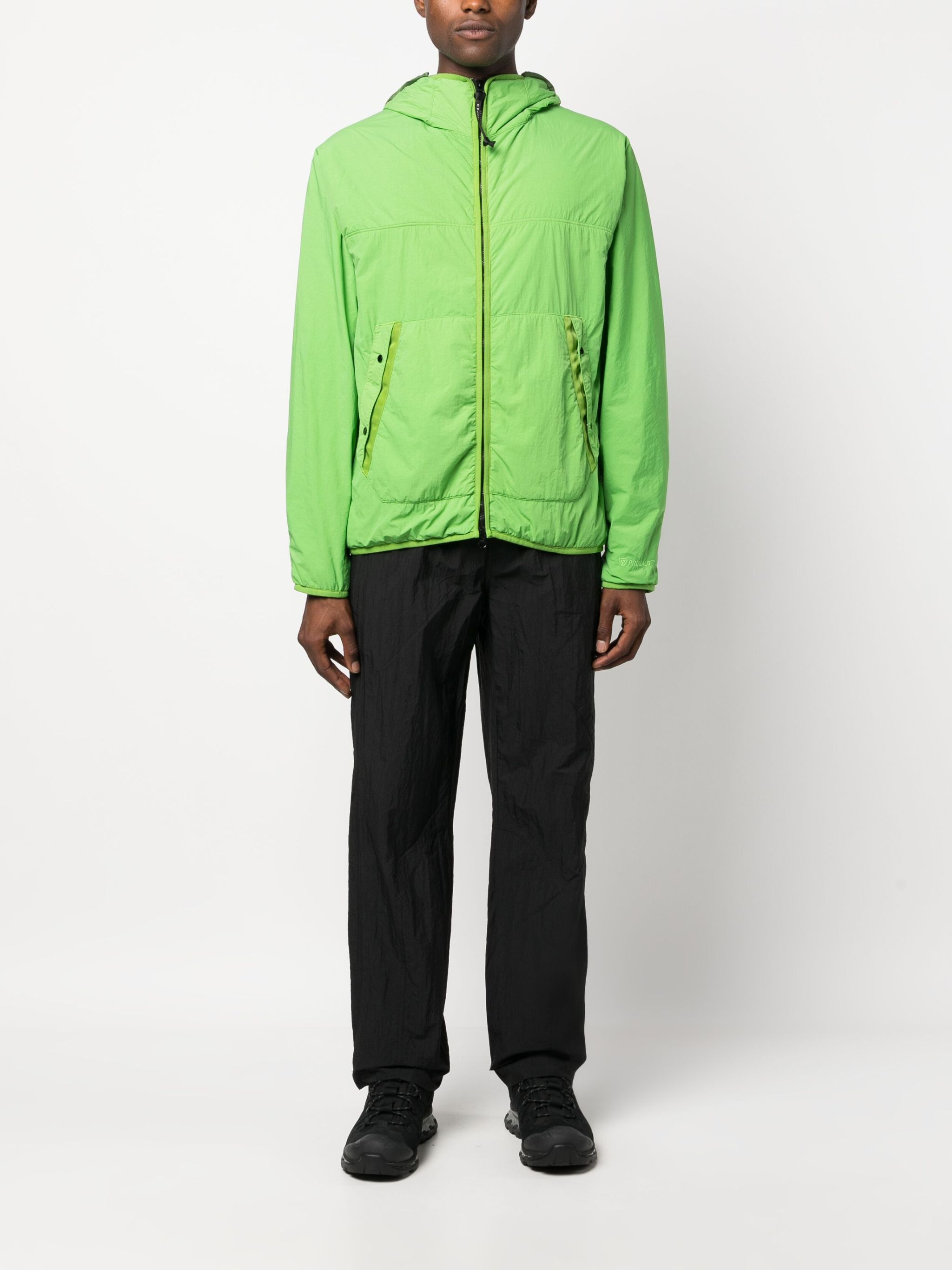 C.P. Company o1y1224 Logo Hooded Jacket in Green Size US M / EU 48-50 / 2 - 2 Thumbnail