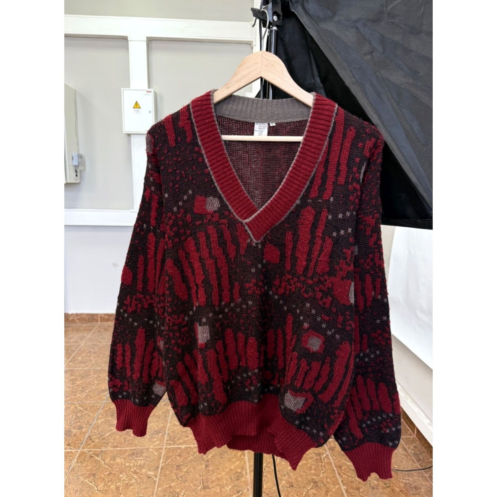 Etro Vintage 90s Archive Avant-Garde Y2K Sweater Red L Men Pullover Shirt Size US L / EU 52-54 / 3 - 2 Thumbnail