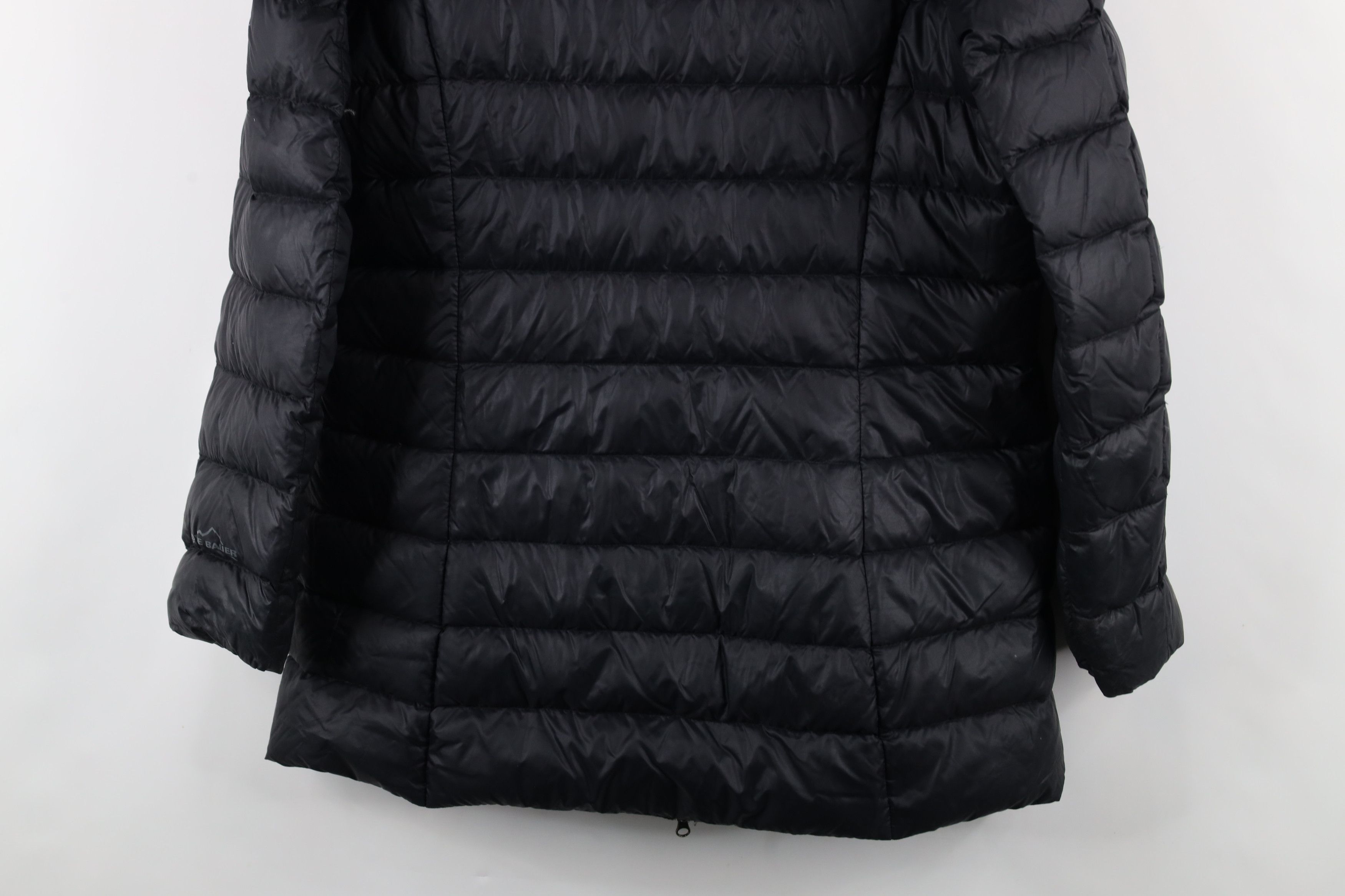 Eddie Bauer × Vintage Eddie Bauer Down Fill Insulated Hooded Puffer Jacket Black Size L / US 10 / IT 46 - 13 Thumbnail