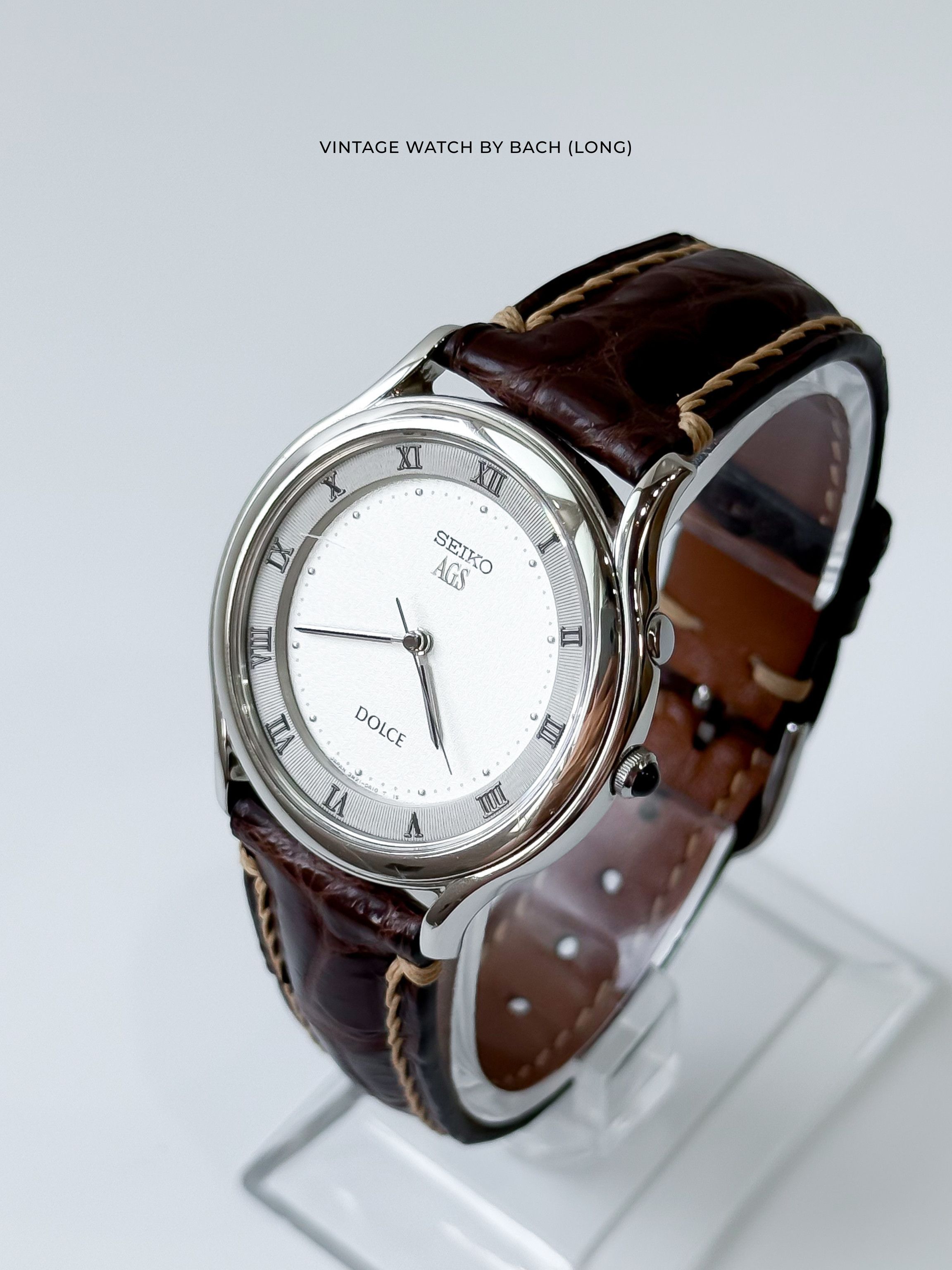 時計 SEIKO DOLCE 3M22-0A70 18kt 18K bezel SEIKO AGS DOLCE Dolce 3M22-0A70 wristwatch self