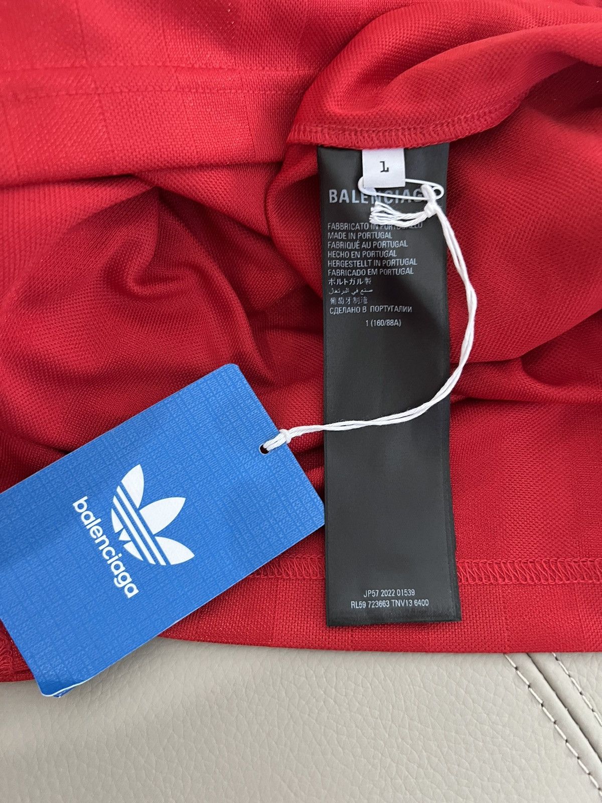 Balenciaga Balenciaga x Adidas Resort 2023 Red Soccer Tshirt Sz.1 Size US S / EU 44-46 / 1 - 5 Thumbnail