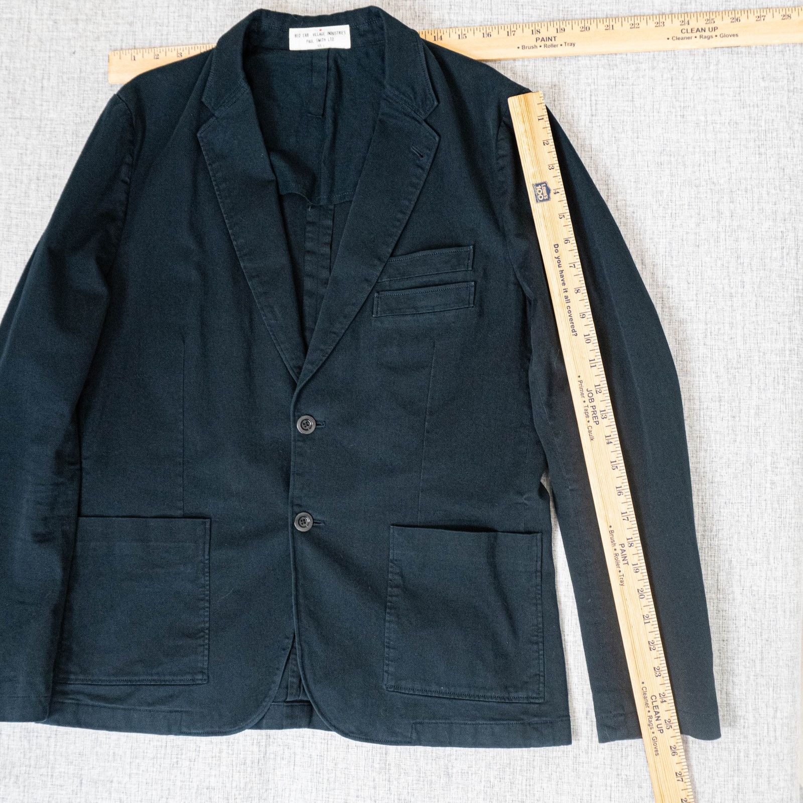 Paul Smith Paul Smith Red Ear Navy Cotton twill unstructured Blazer L Size 42R - 7 Thumbnail