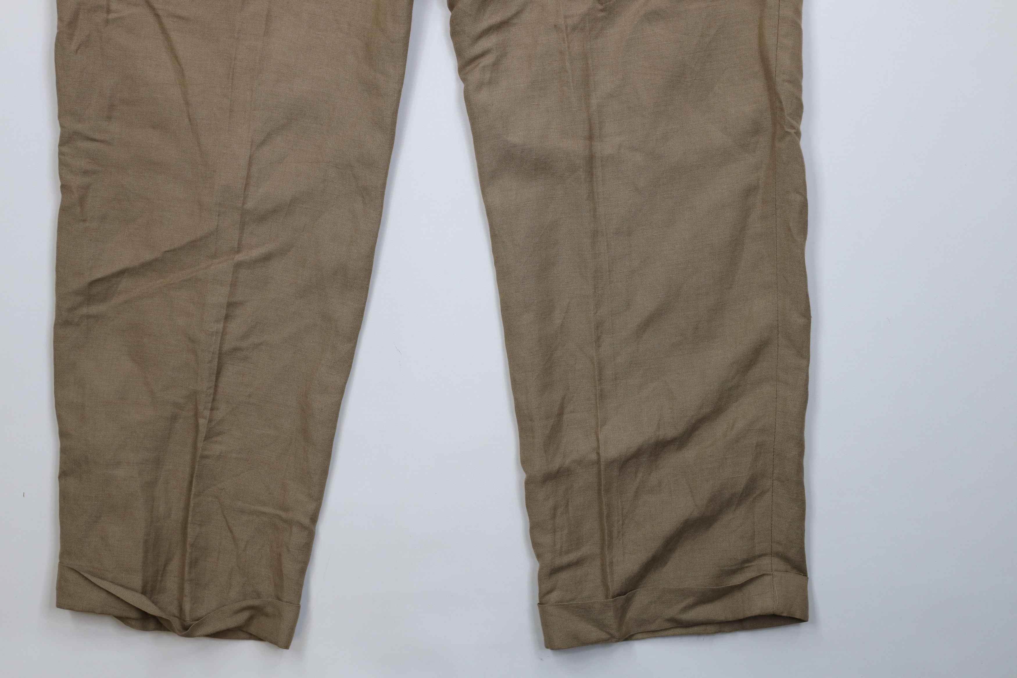 Vintage Vintage 90s Streetwear Linen Blend Wide Leg Chino Pants Size US 38 / EU 54 - 14 Thumbnail