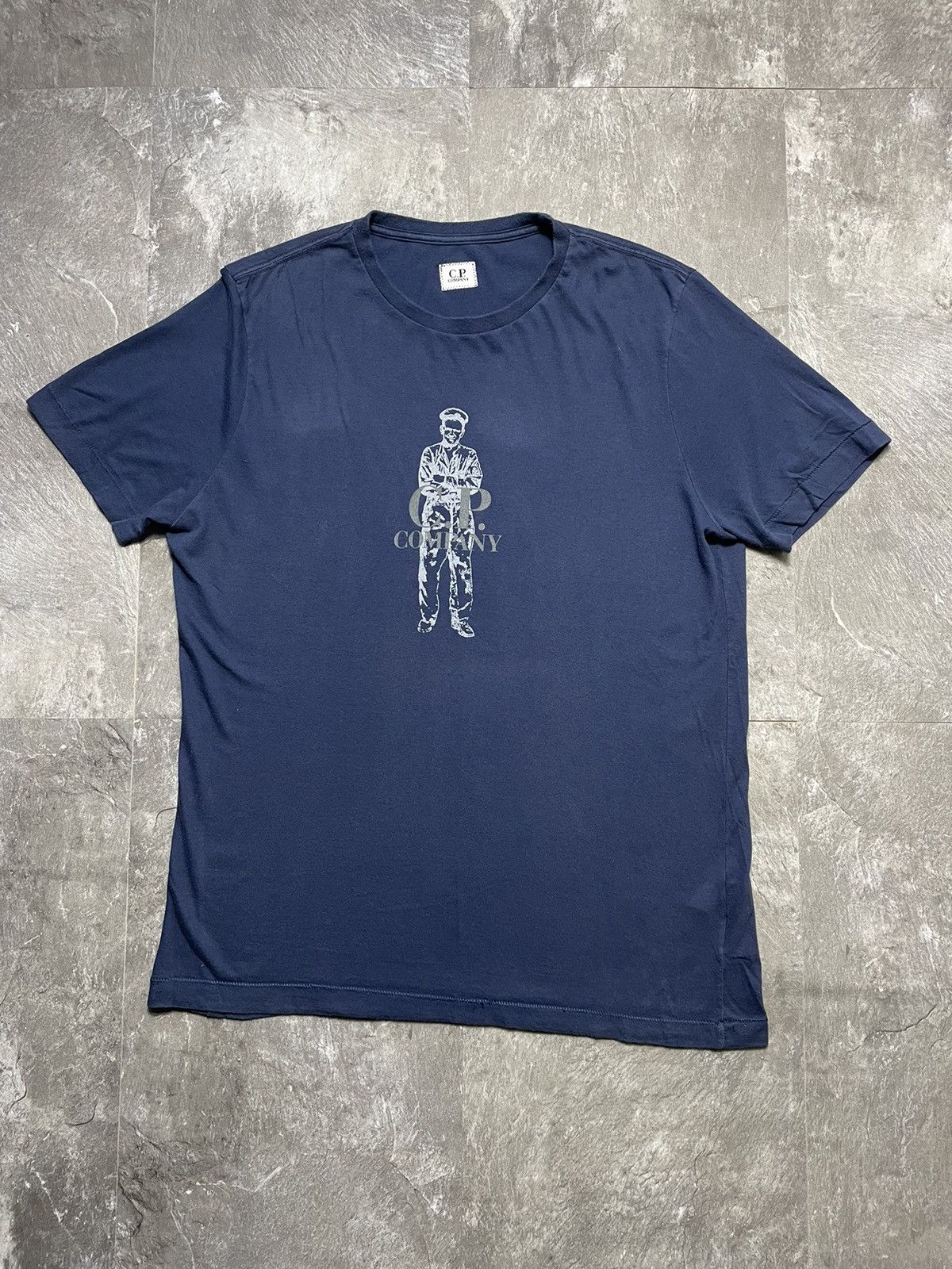 C.P. Company Vintage Cp Company Centre Big Logo Massimo Osti T Shirt 90s Size US XL / EU 56 / 4 - 1 Thumbnail