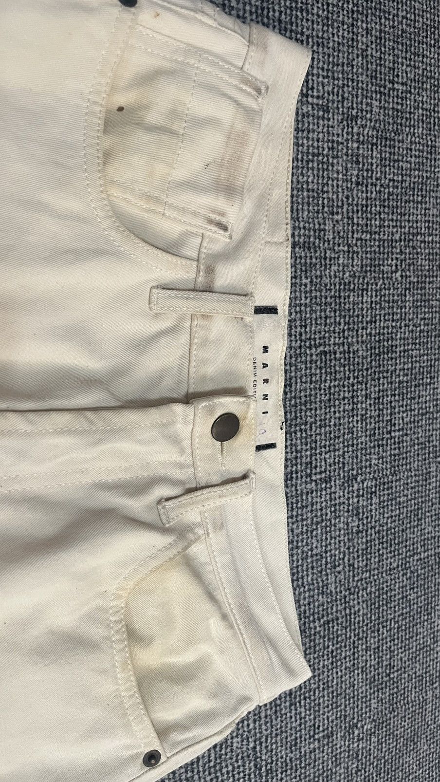 Marni Vintage Marni Denim Two Tone Colour stain jean 29 x 17 Size US 29 - 5 Thumbnail