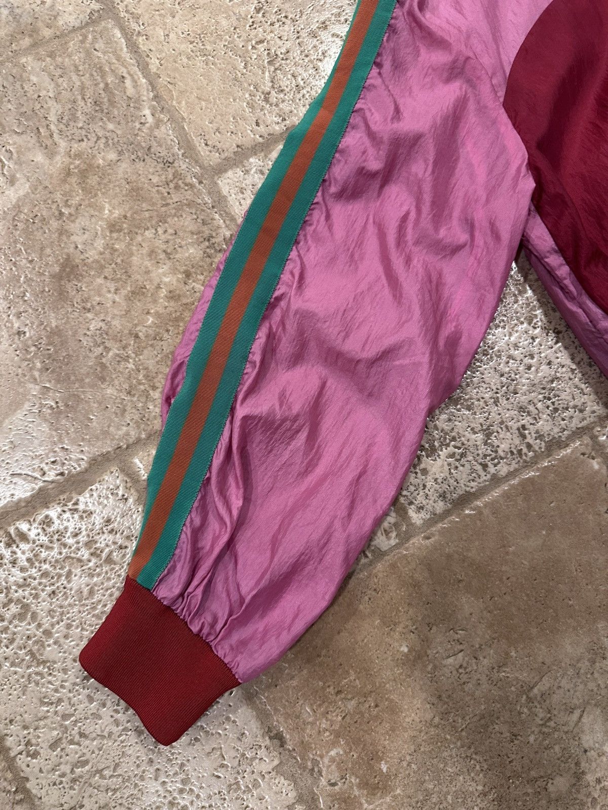 Gucci Gucci GG Logo Pink Zip Up Windbreaker Technical 2018 Jacket Size US M / EU 48-50 / 2 - 6 Thumbnail