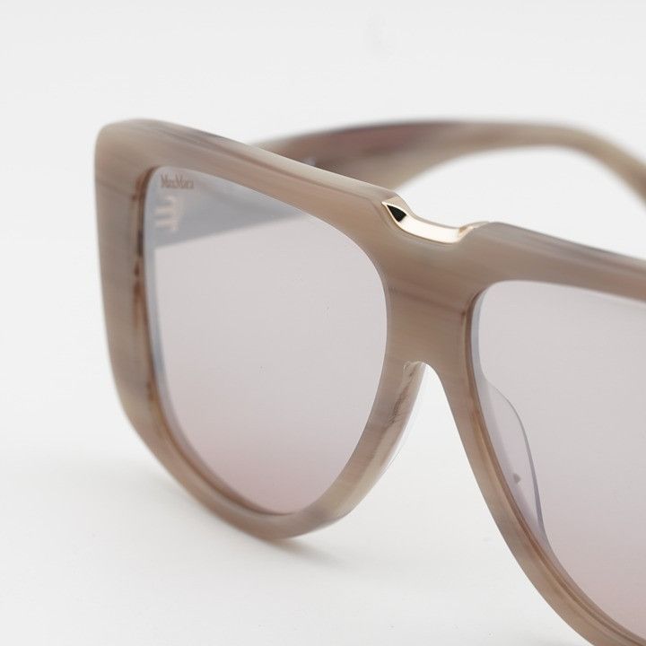 Max Mara Max Mara SPARK1 MM0075 60G Sunglasses Beige Shield Frame Size ONE SIZE - 2 Thumbnail