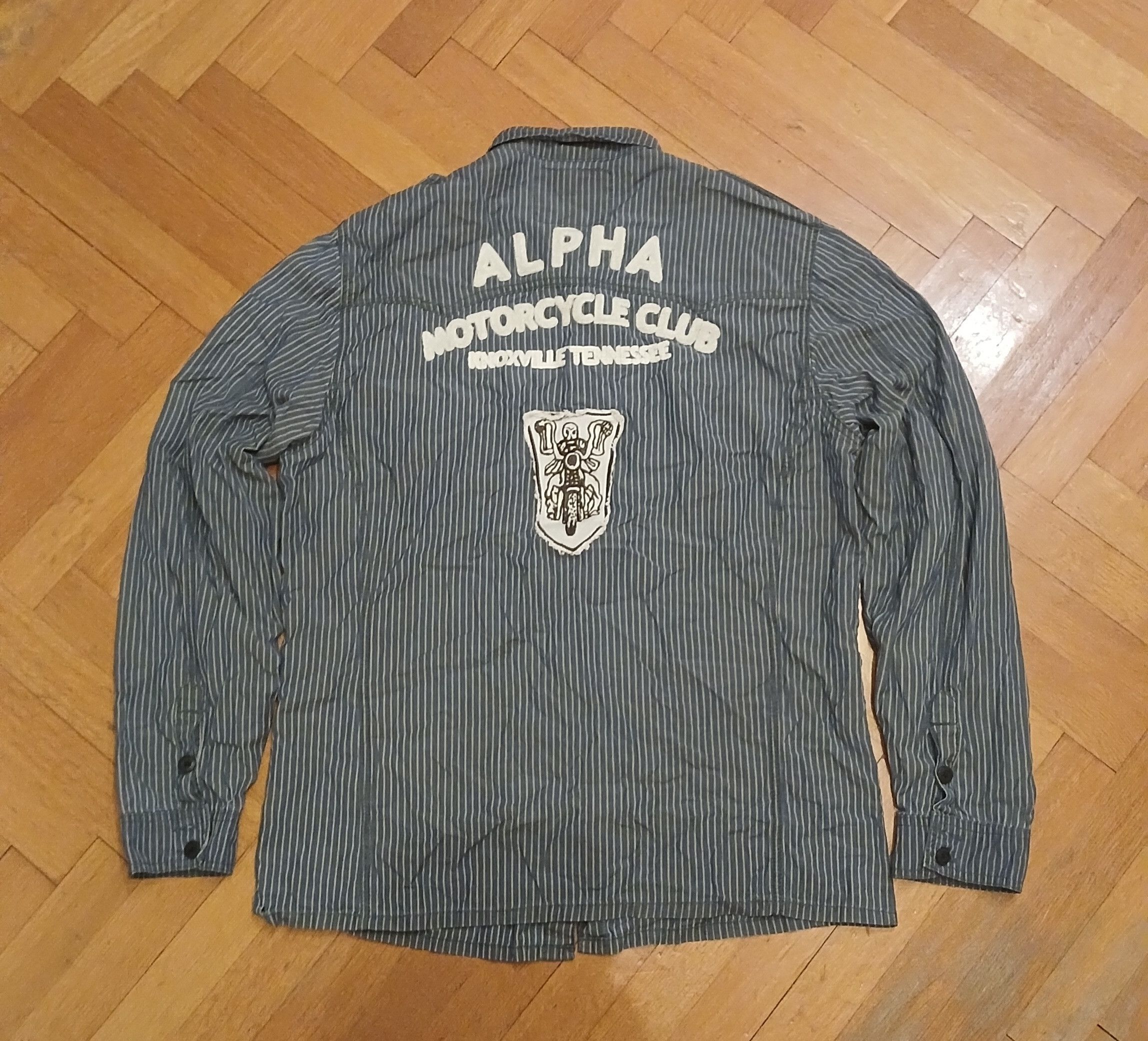 Alpha Industries Alpha Industries Vintage Motorcycle Club Shirt Size US XL / EU 56 / 4 - 1 Thumbnail