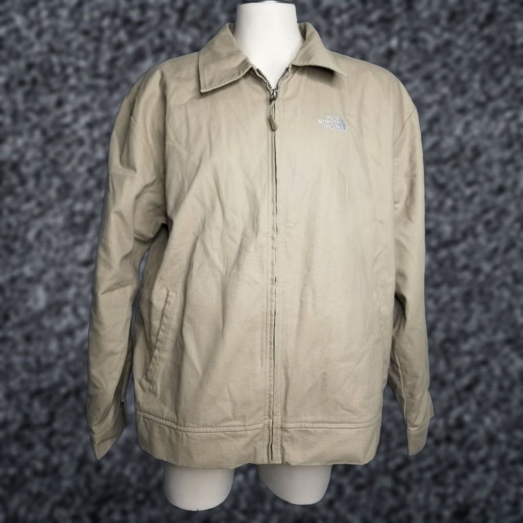 The North Face The North Face Mens XL Flight Series Wind Stopper Zip Up Work Jacket Cotton Tan Size US XL / EU 56 / 4 - 1 Thumbnail