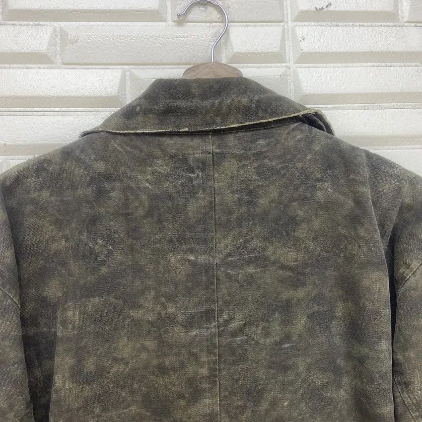 Woolrich Woolen Mills Vtg Woolrich Camouflage Distressed Double Breasted Jacket Size US M / EU 48-50 / 2 - 16 Thumbnail