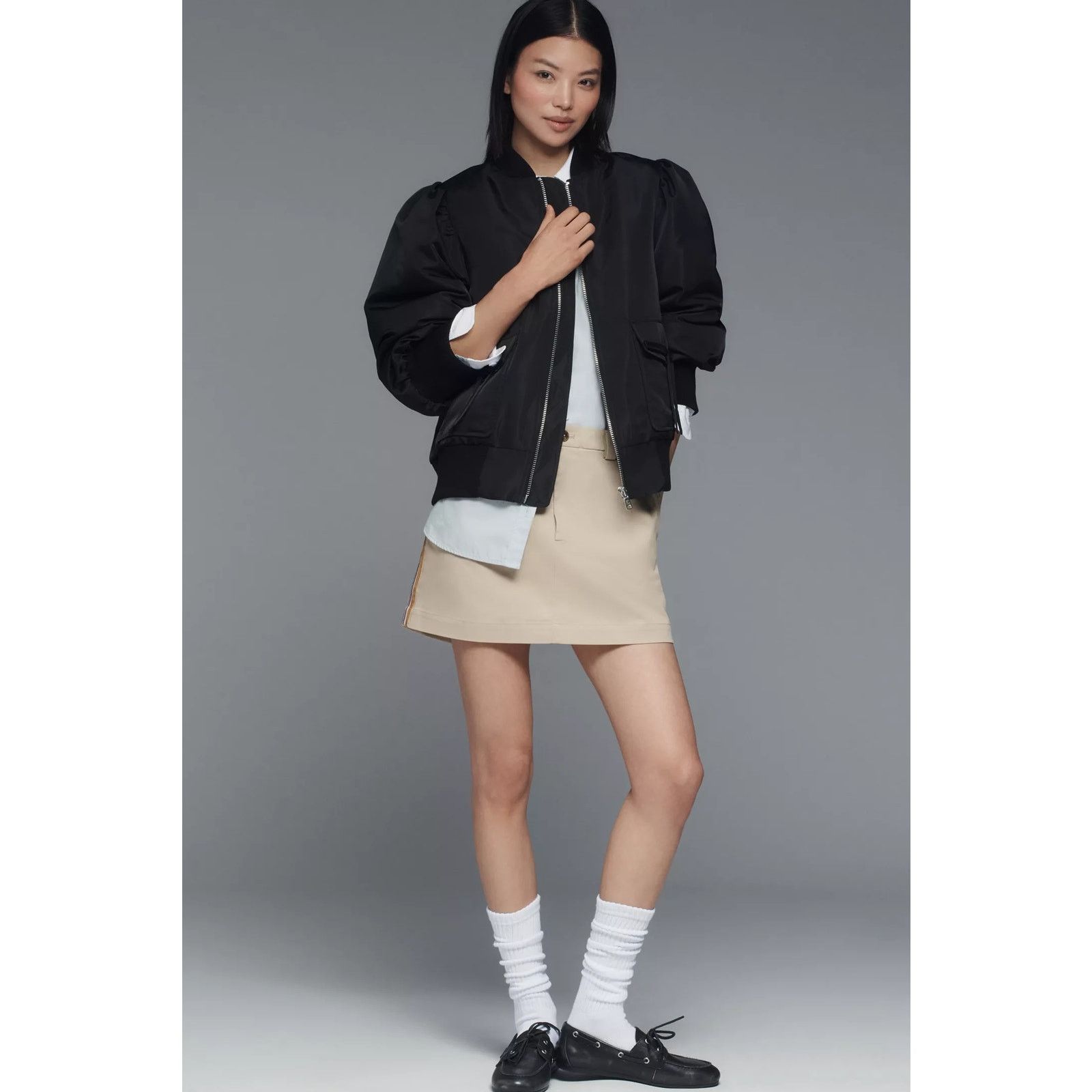 Anthropologie New Avec Les Filles Oversized Bomber Jacket $178 Medium Size M / US 6-8 / IT 42-44 - 6 Thumbnail