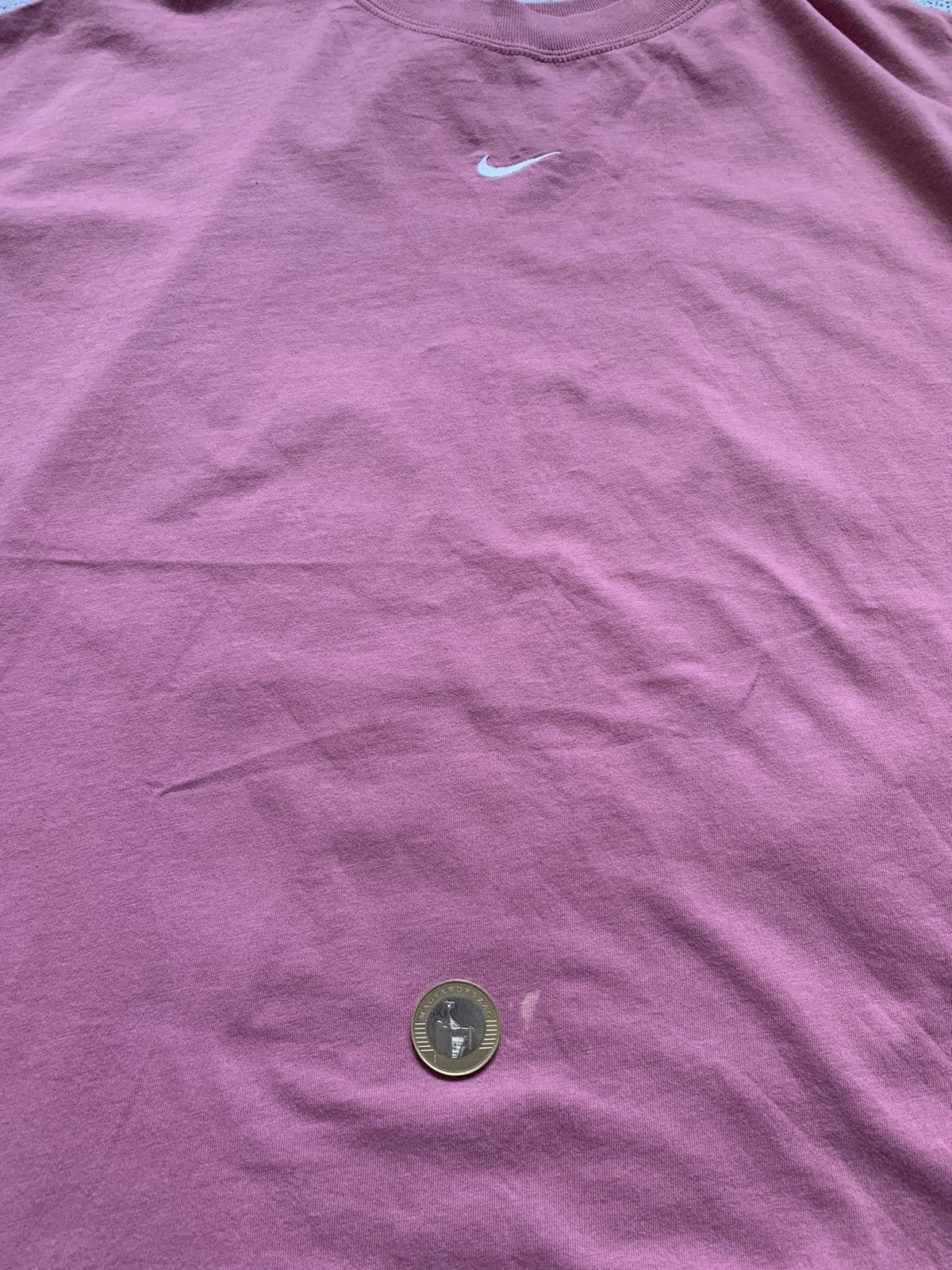 Nike × Vintage Vintage Nike Center Swoosh T-Shirt Y2K Tee USA Pink Size XL Size XL / US 12-14 / IT 48-50 - 6 Thumbnail