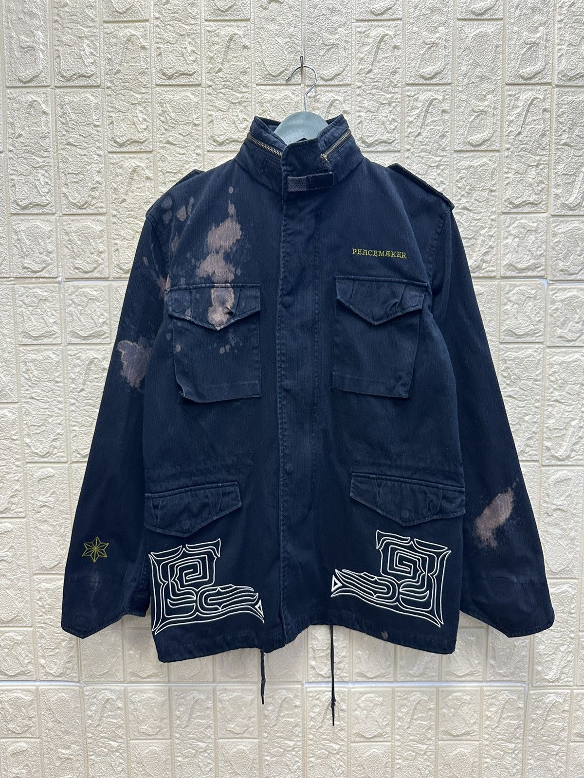 Peacemaker Japan Art Denim Bleach Effect Jacket MJ82