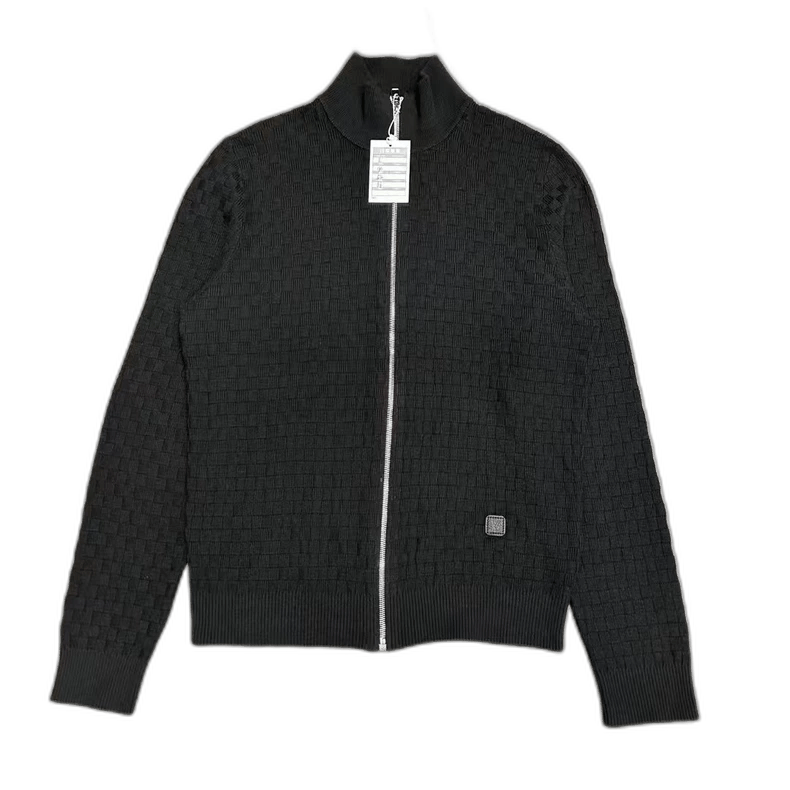 Louis Vuitton Louis Vuitton Black Zip Wool Sweater Size US L / EU 52-54 / 3 - 1 Thumbnail