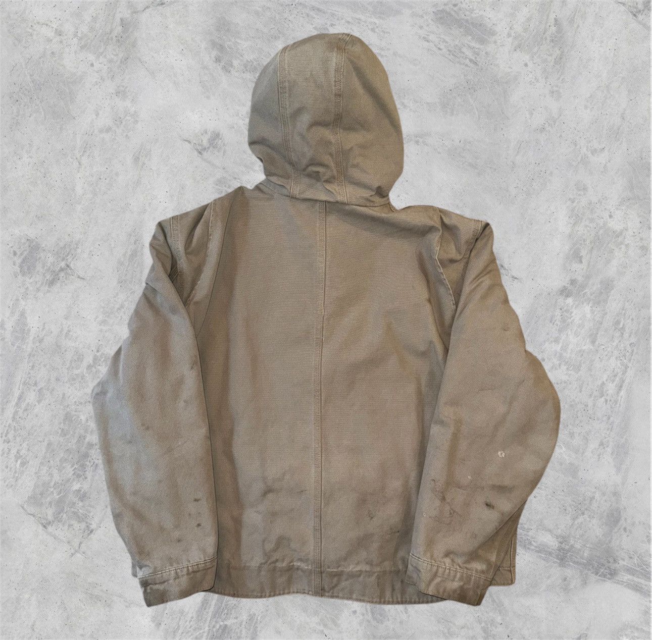 Carhartt × Vintage VINAGE CARHARTT HOODED DUCK CANVAS DISTRESSED WORK JACKET Size US XXL / EU 58 / 5 - 3 Thumbnail