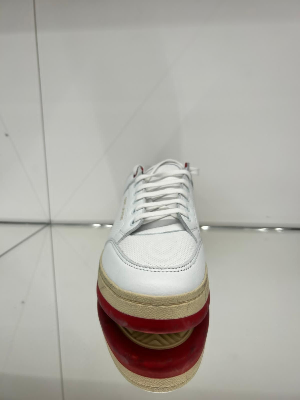 Saint Laurent Paris Low-top laced sneakers with a used-look sole Size US 12 / EU 45 - 2 Thumbnail