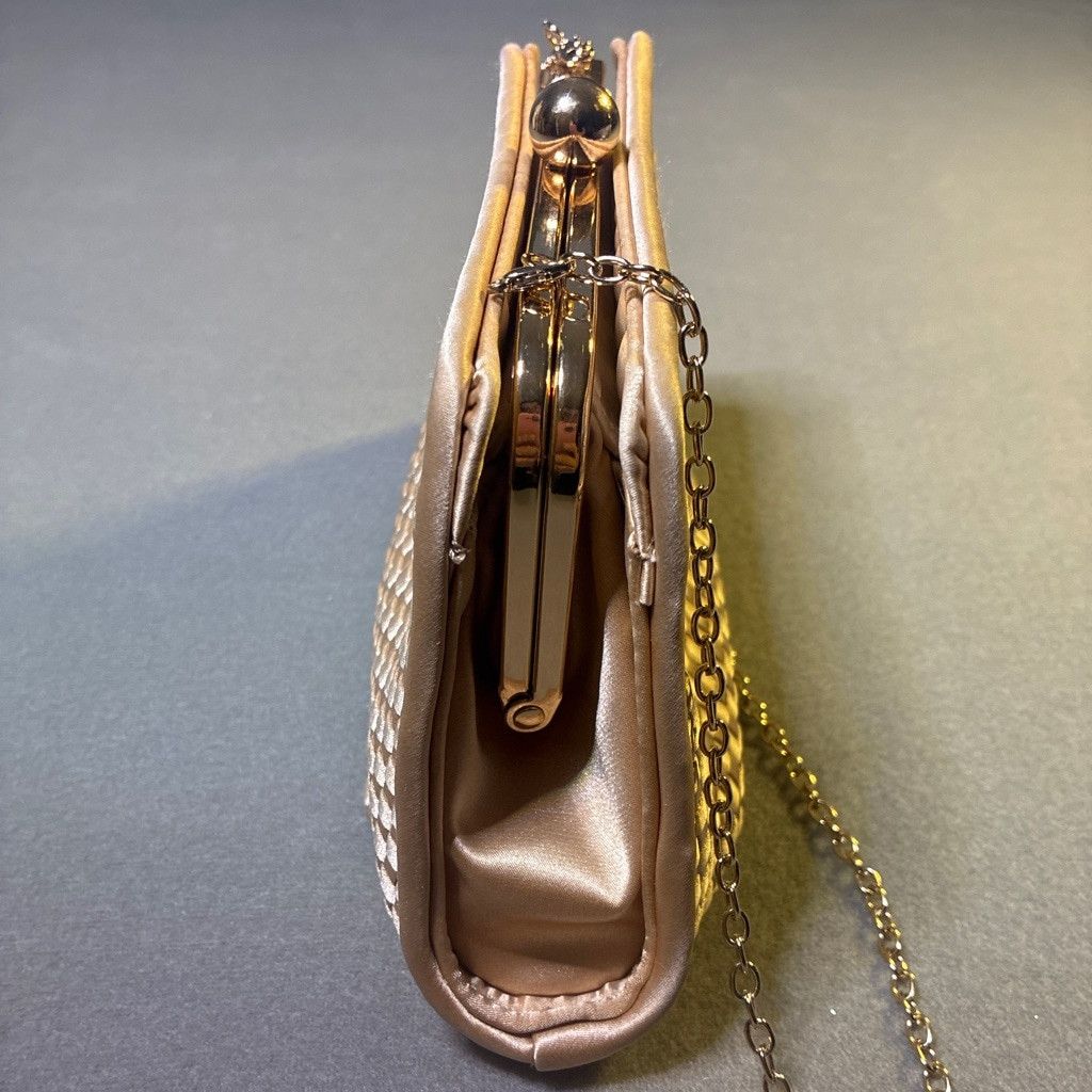 The Unbranded Brand Satin Clutch Bag with Chain Size ONE SIZE - 8 Thumbnail