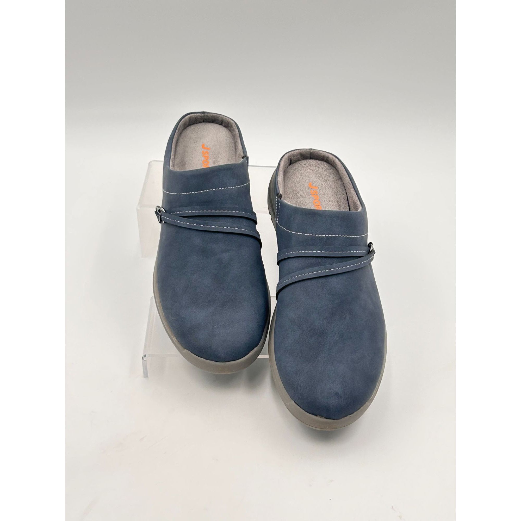 Other JSport Gina Navy Clogs Women US 9M Memory Foam Comfort Slip Size US 9 / IT 39 - 2 Thumbnail