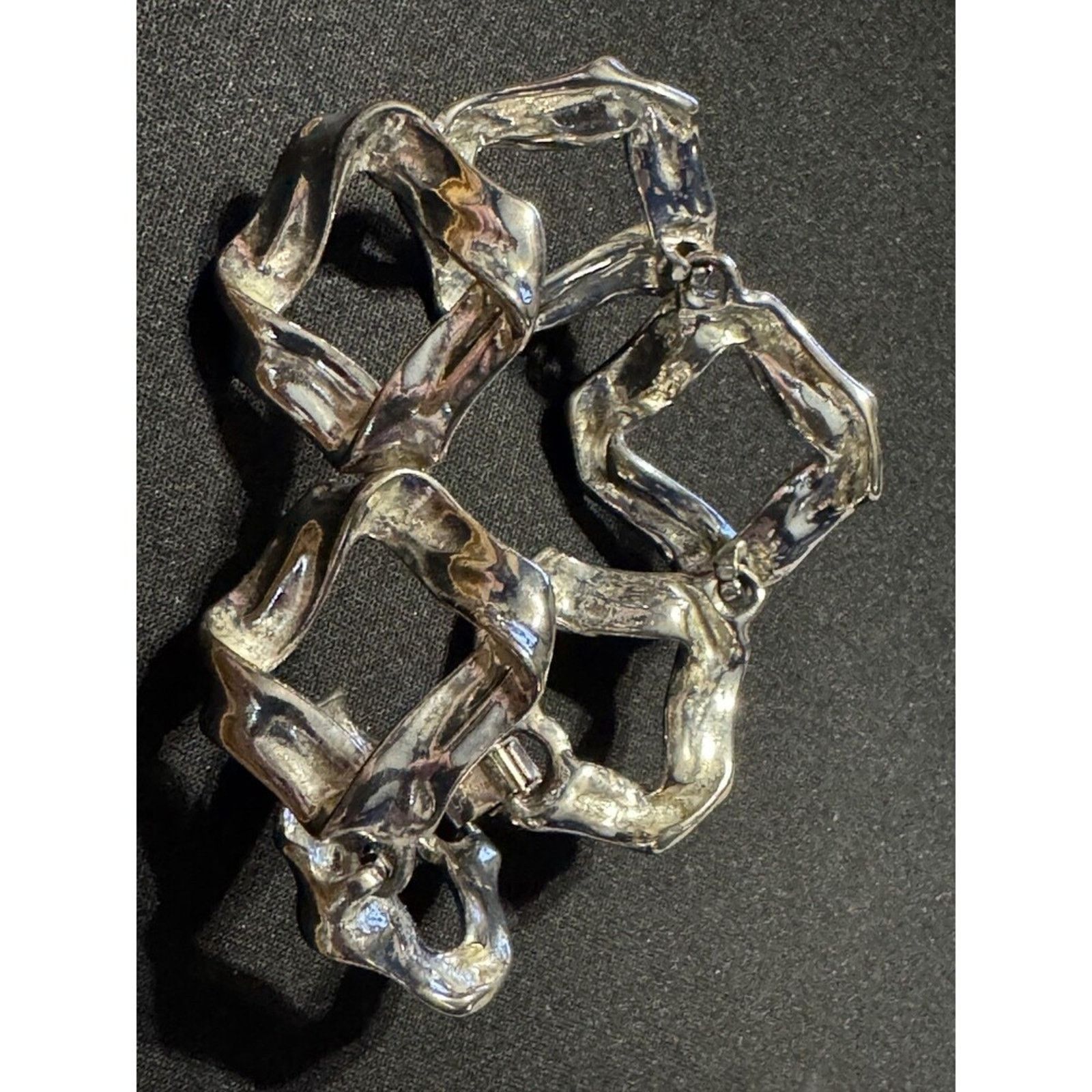 Other Goldette Bracelet Abbie & Andy Silver Tone 7in Size ONE SIZE - 2 Thumbnail