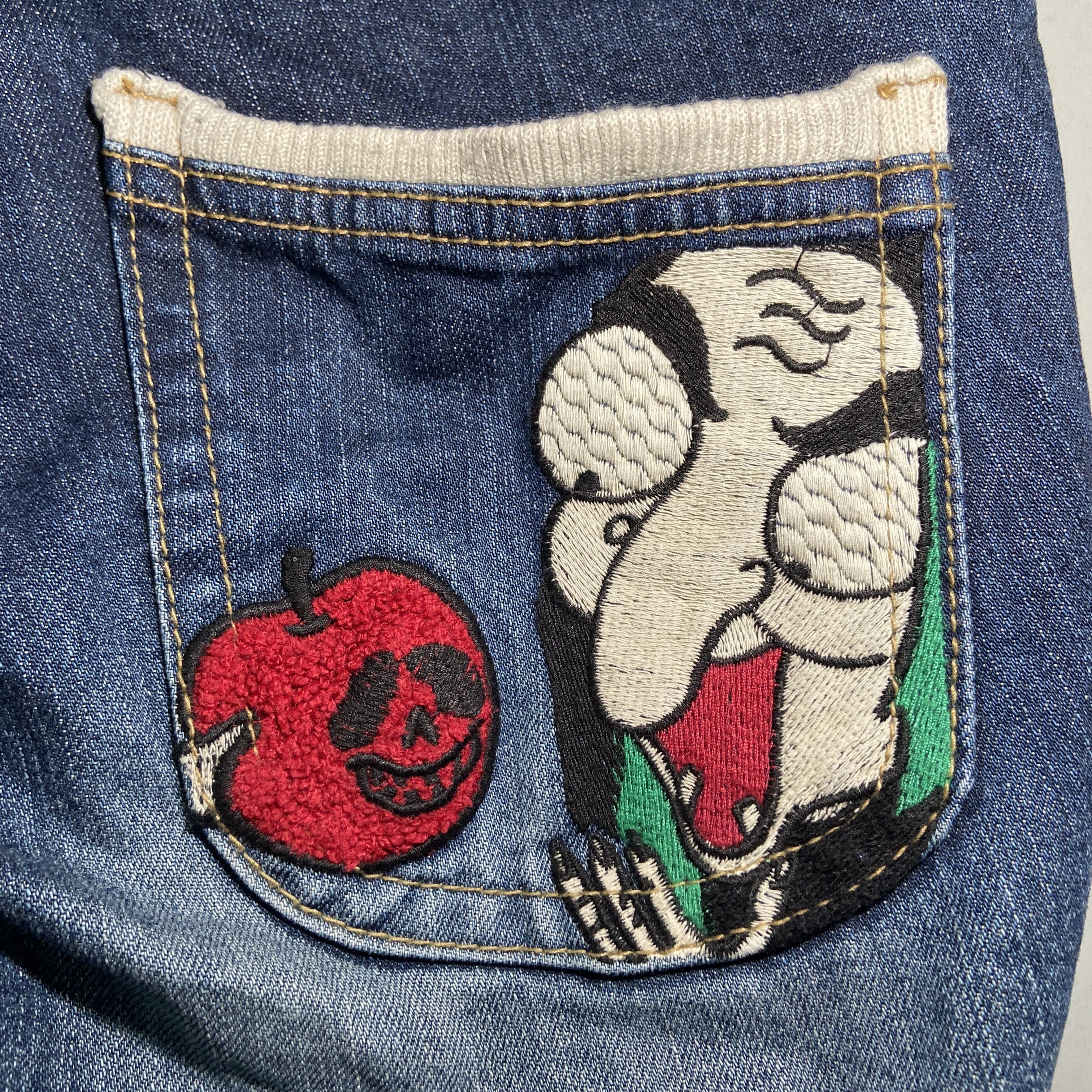 If Six Was Nine Lolita × Yoshitomo Nara Angry Princess Snow White Jeans Size US 36 / EU 52 - 6 Thumbnail