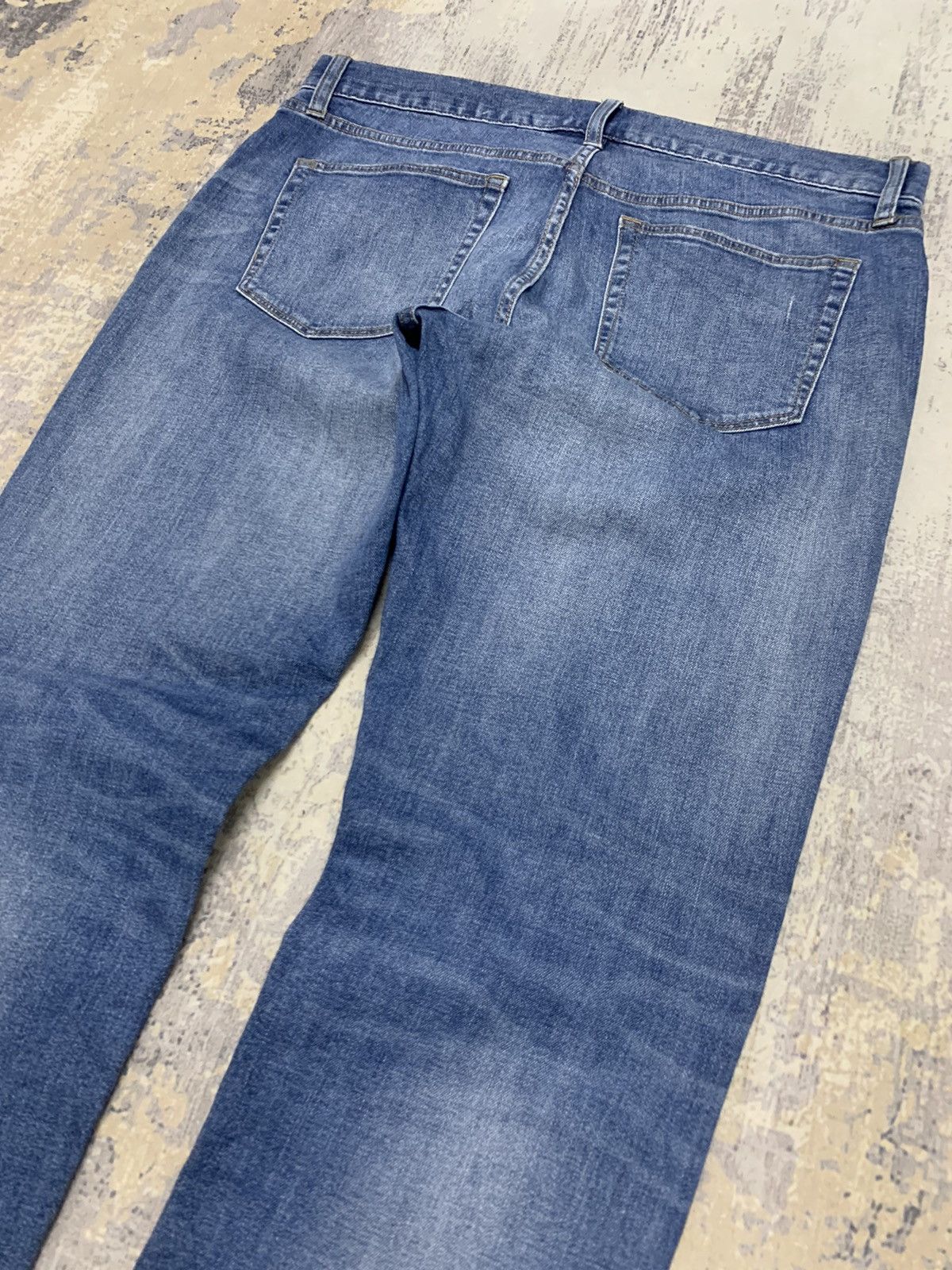 Japanese Brand Uniqlo Archive Style Distressed Slim Fit Denim Pants Size US 35 - 12 Thumbnail