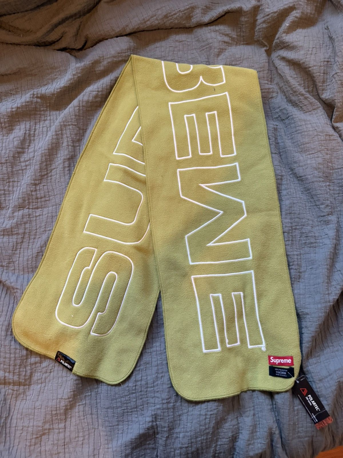 Supreme Fuck Wool Scarf White - FW17 - US