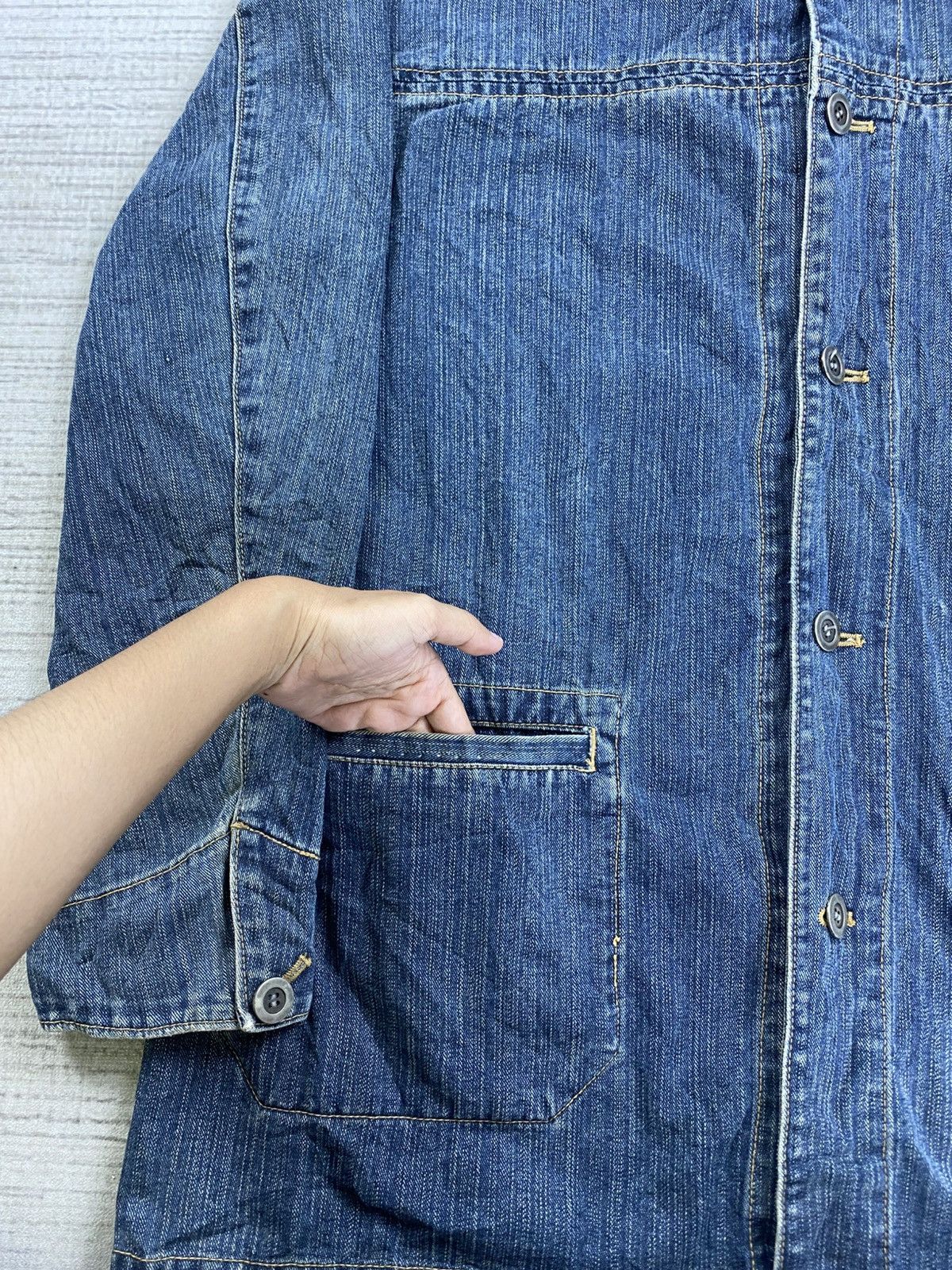Converse × Vintage Vintage Converse Work Wear Denim Jacket Size US XL / EU 56 / 4 - 6 Thumbnail