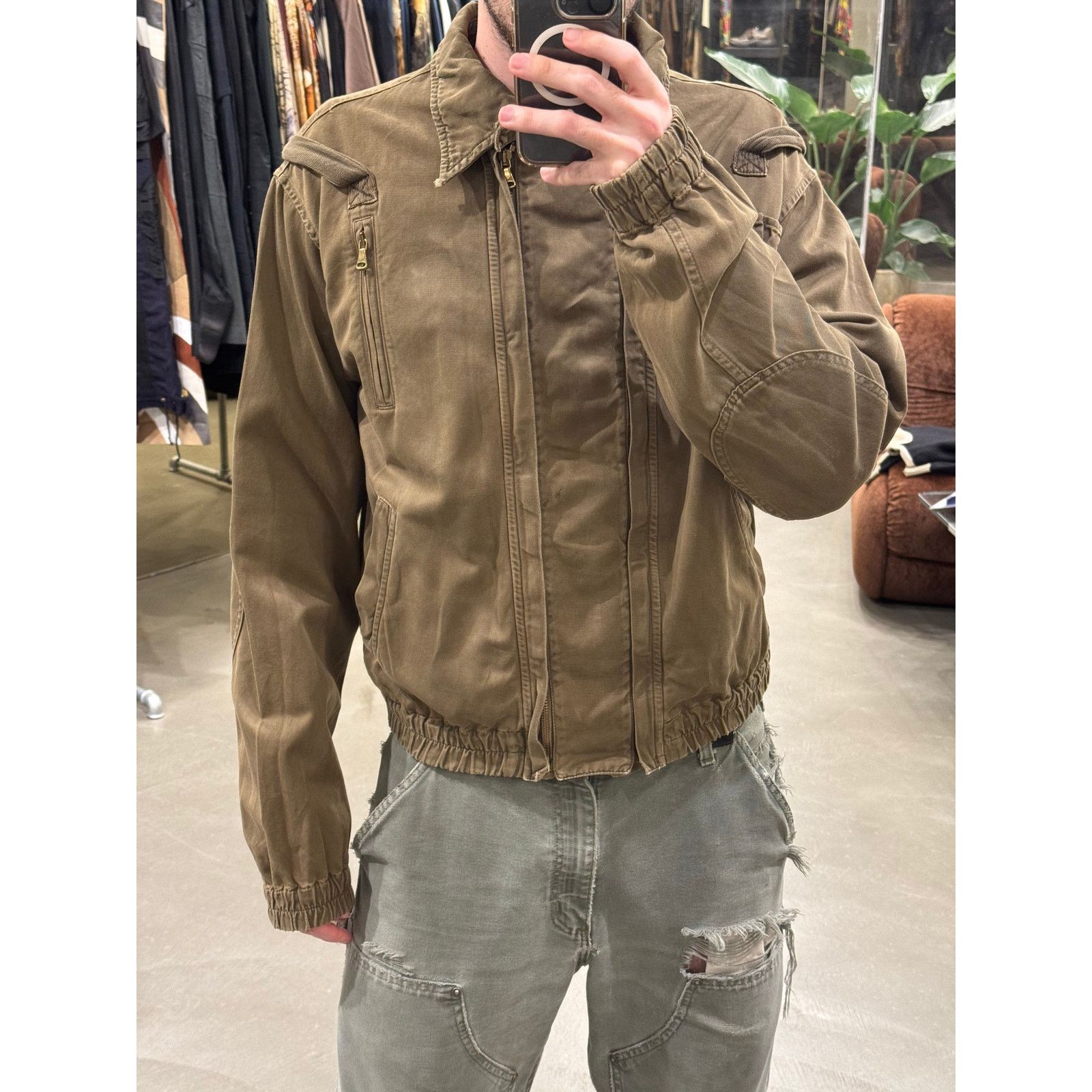 Dolce & Gabbana F/W 2003 Dolce & Gabbana Military aviatore double zip Jacket Size US M / EU 48-50 / 2 - 5 Thumbnail