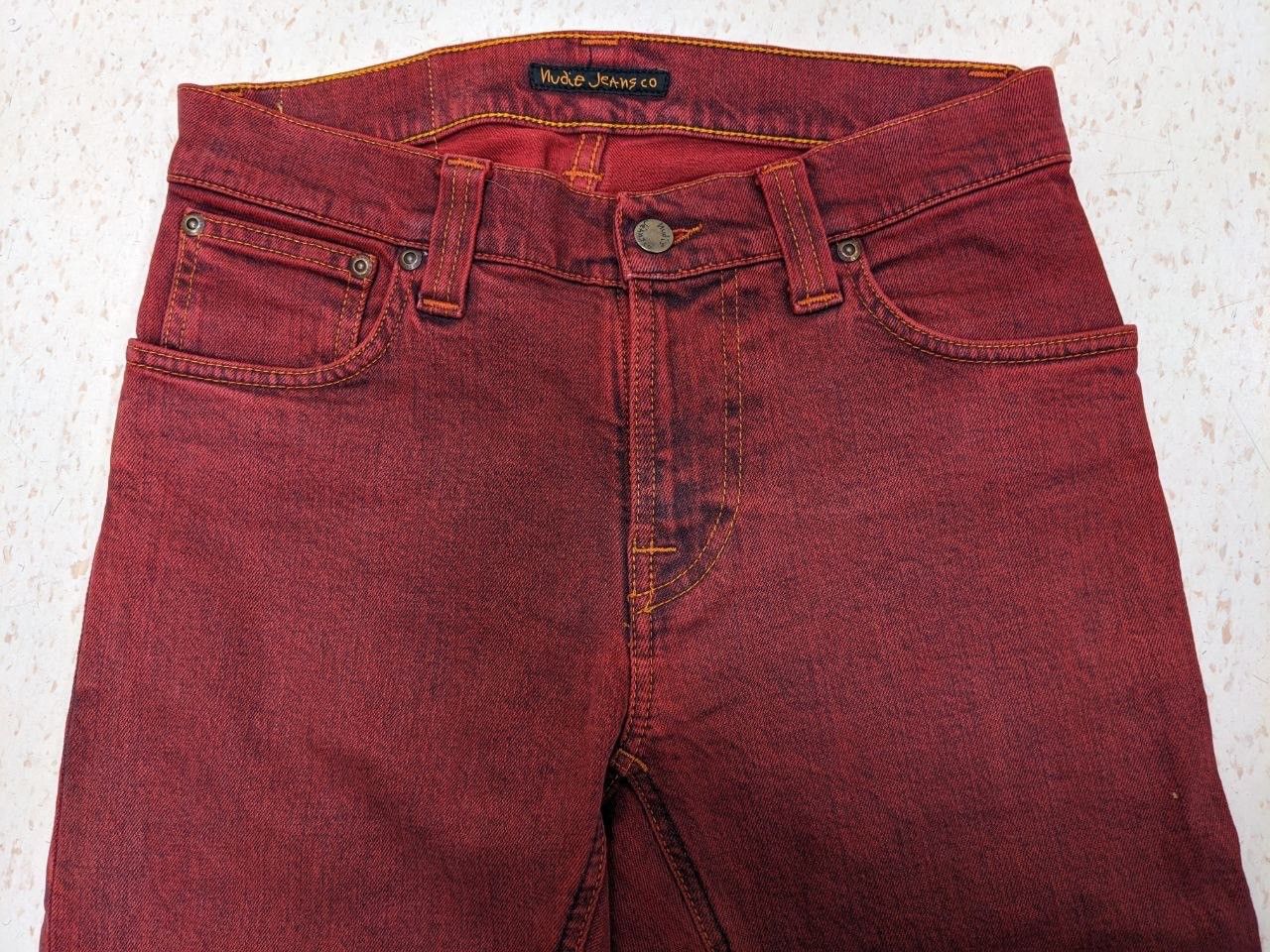 Nudie Jeans Nudie Jeans Thin Finn Organic Icon Red Denim Size US 30 / EU 46 - 4 Thumbnail