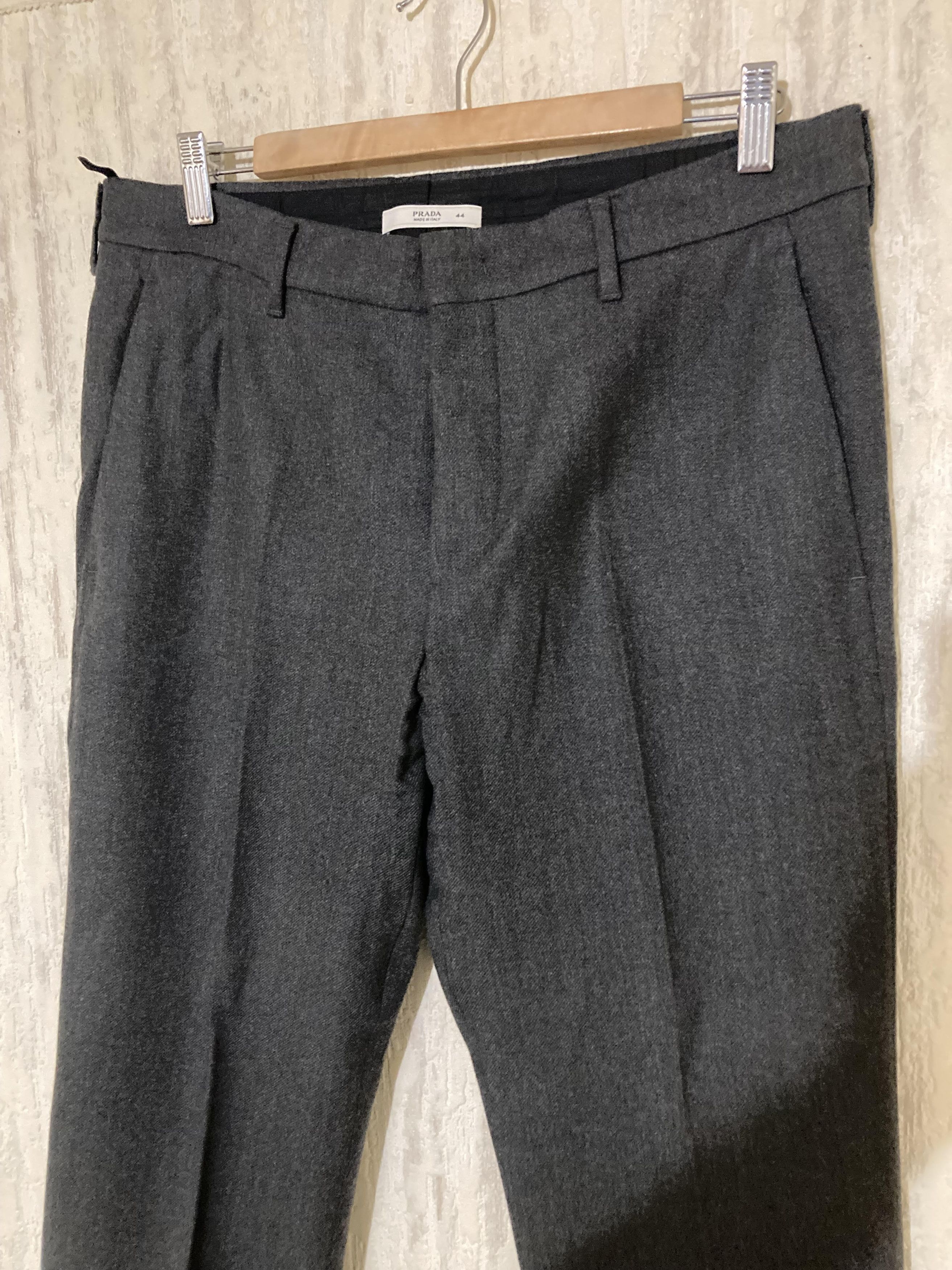 Prada VTG 2007 Prada Virgin Wool Formal Dress Women Pants Size 32" / US 10 / IT 46 - 2 Thumbnail