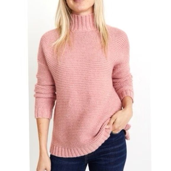 Marine Layer Marine Layer Womens XS Chunky Knit Ash Rose Merino Wool Sweater Size XS / US 0-2 / IT 36-38 - 2 Thumbnail