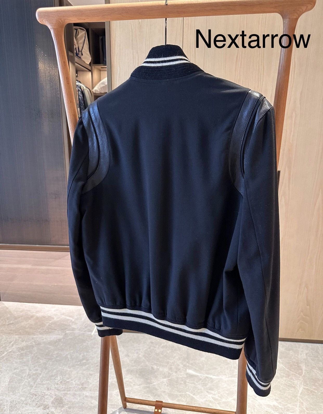 Saint Laurent Paris × Yves Saint Laurent Saint Laurent Teddy baseball jacket2412-Nextarrow Size US S / EU 44-46 / 1 - 2 Thumbnail