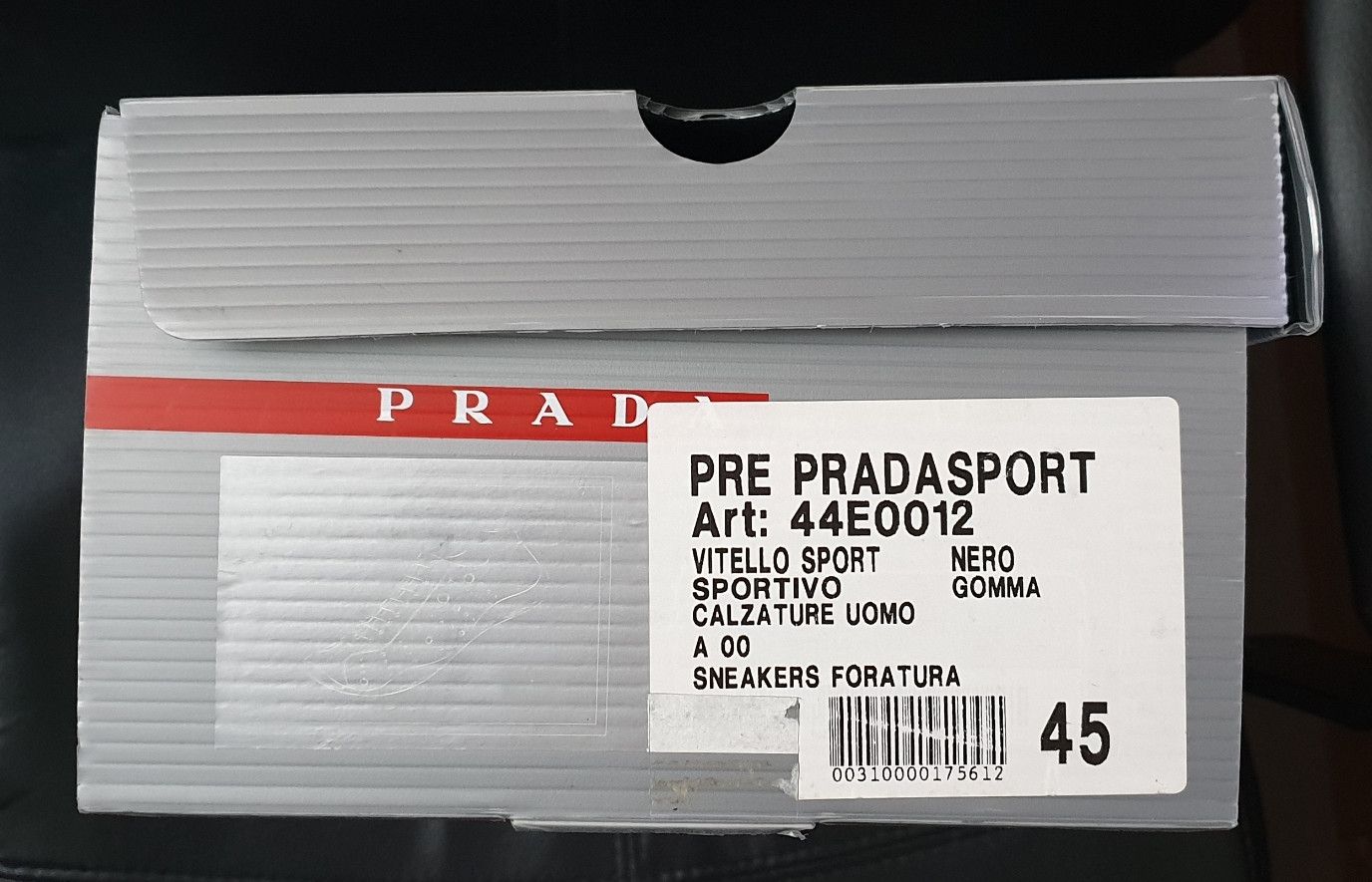 Prada Prada sport (Linea Rossa) black leather sneakers Size US 12 / EU 45 - 6 Thumbnail