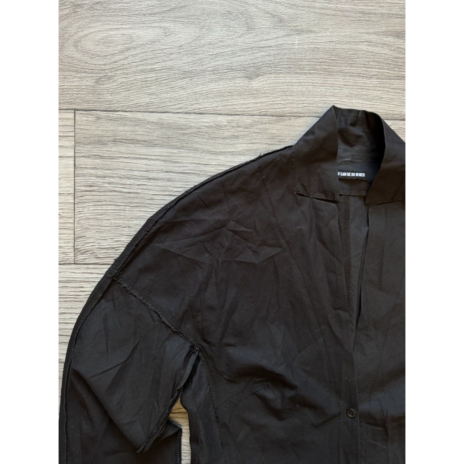Vintage Susanne Bommer Blouse Shirt Womens Size 36 Black Long Sleeve Vintage? Size XS / US 0-2 / IT 36-38 - 4 Thumbnail