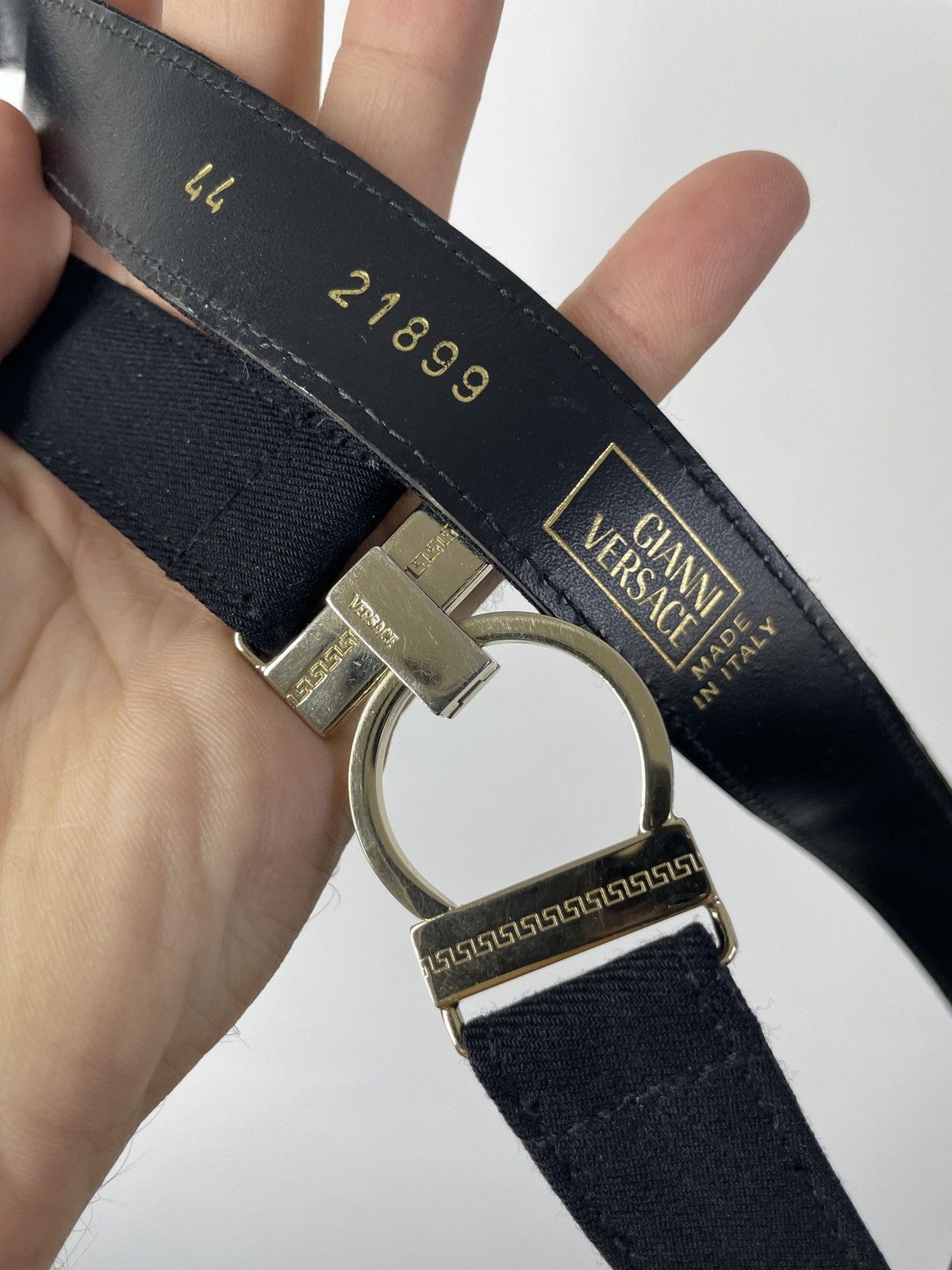 Versace Vintage Gianni Versace Leather and cotton belt Size ONE SIZE - 2 Thumbnail