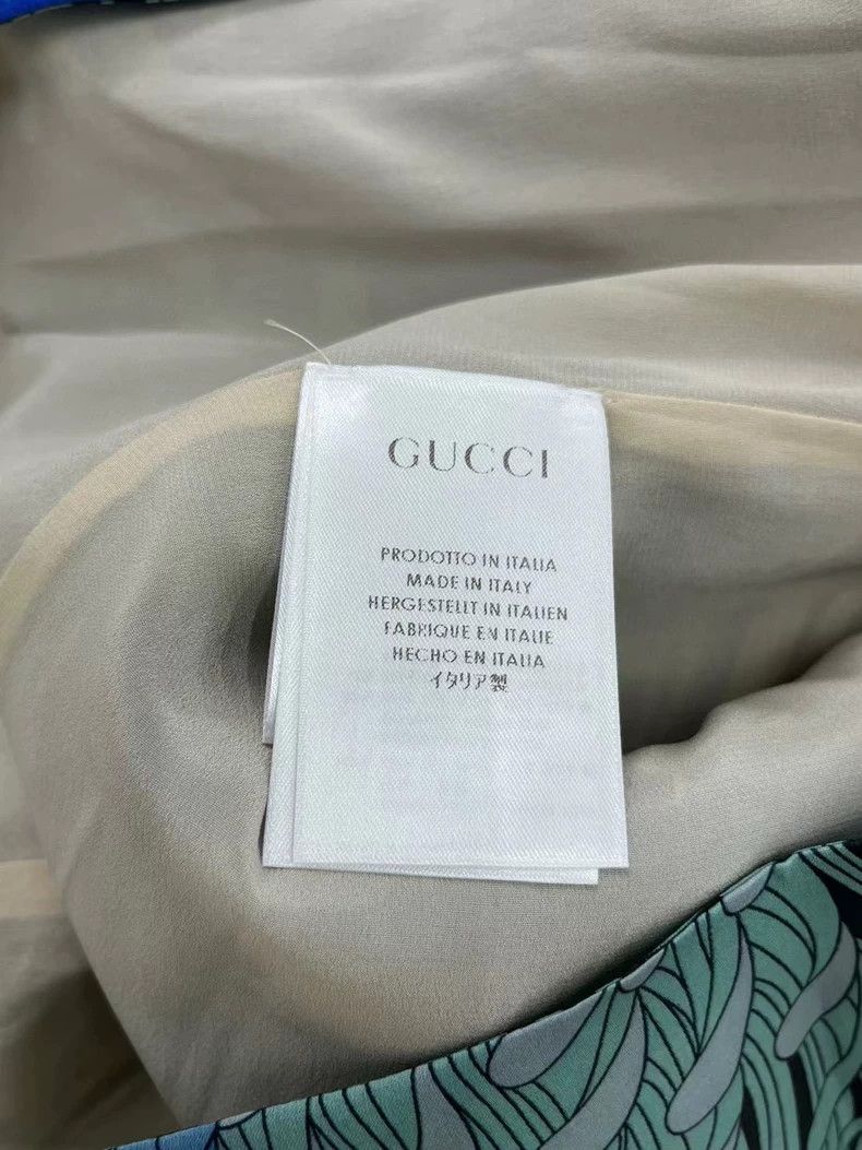 Gucci Gucci Blue silk printed backless dress Size S / US 4 / IT 40 - 6 Thumbnail