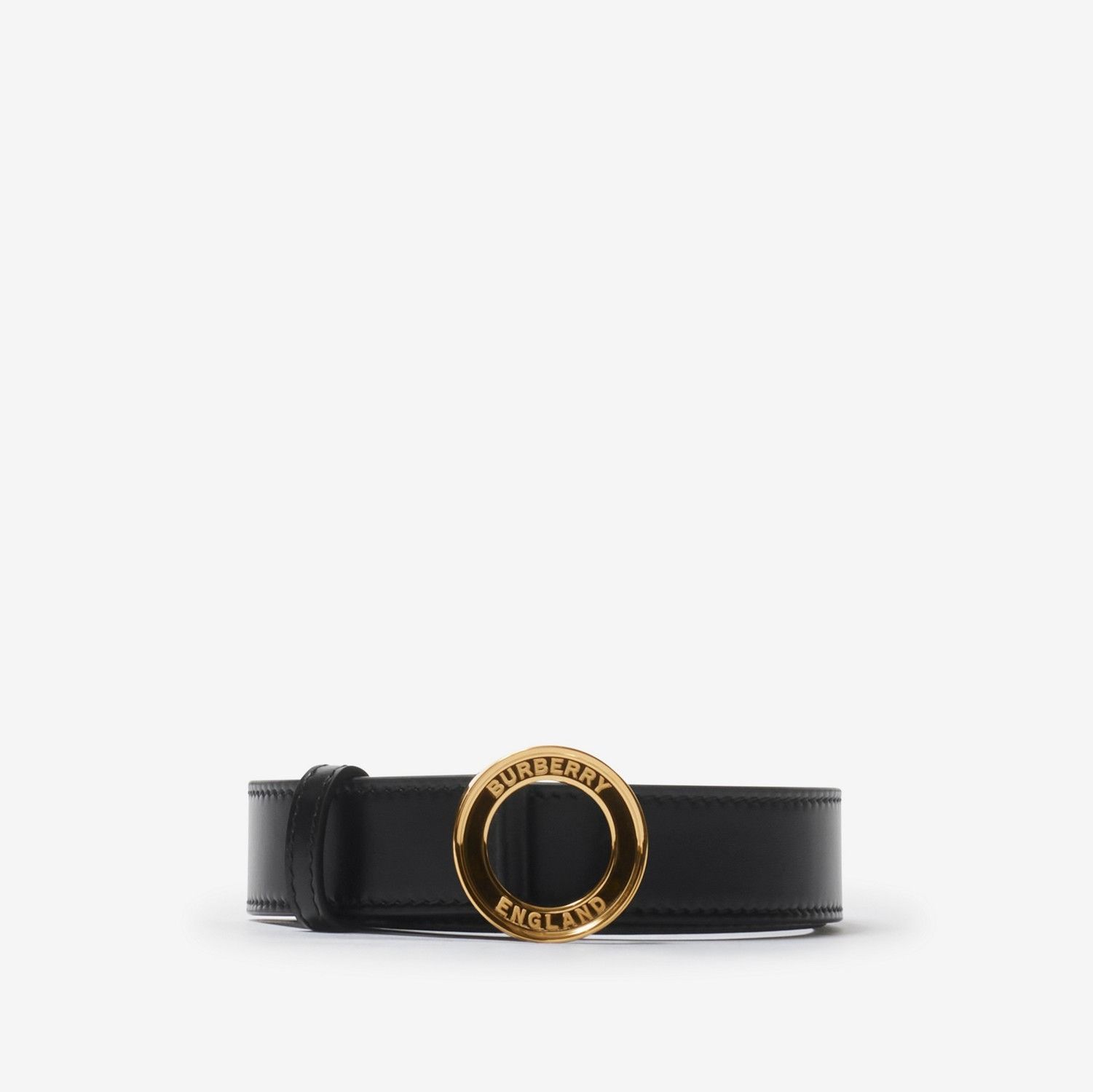 Burberry o1w1db10226 Size: S / Logo Graphic Leather Belt In Black Size ONE SIZE - 1 Preview