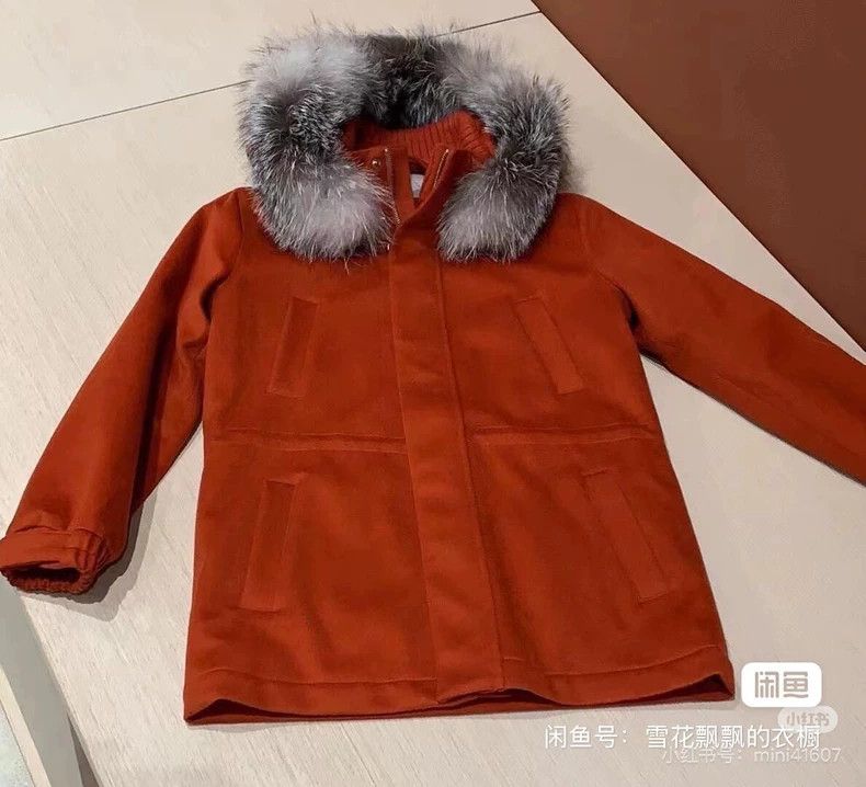 Loro Piana LORO PIANA Orange ice sheep wool coat Size M / US 6-8 / IT 42-44 - 8 Thumbnail