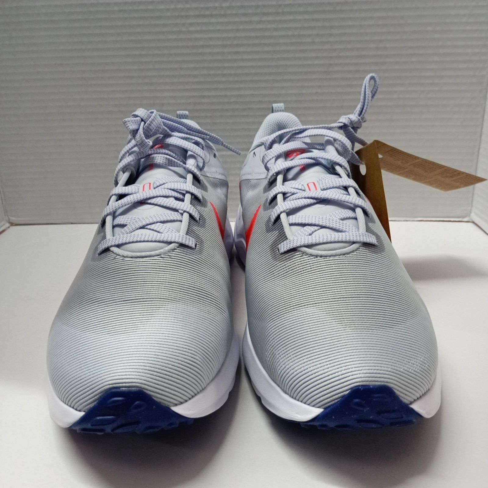 Nike Nike Downshifter 12 Men Running Shoes Light Grey Red Size 13 Size US 13 / EU 46 - 2 Thumbnail