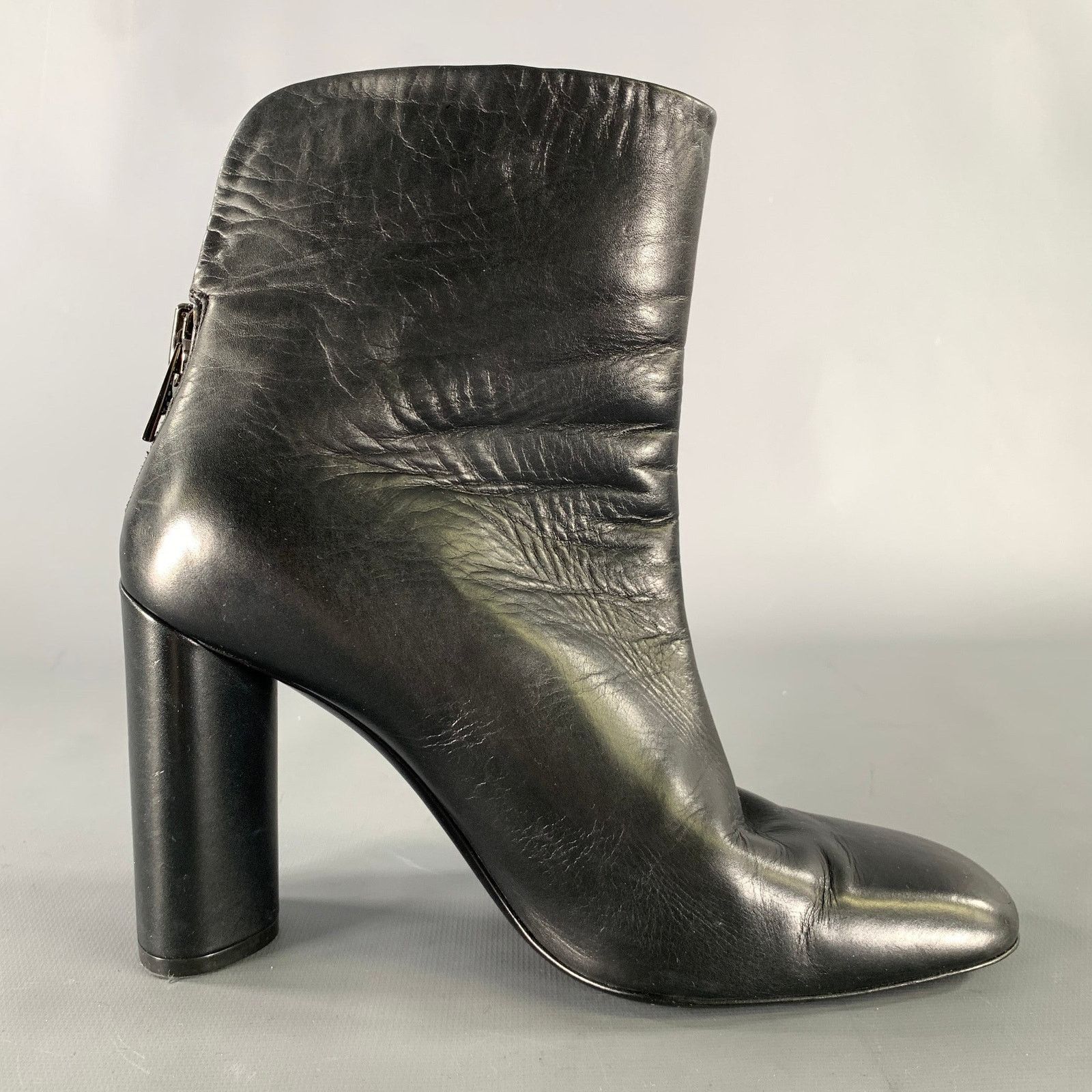 Tom Ford TOM FORD Size 7 Black Leather Solid Zip Up Boots Size US 7 / IT 37 - 2 Thumbnail