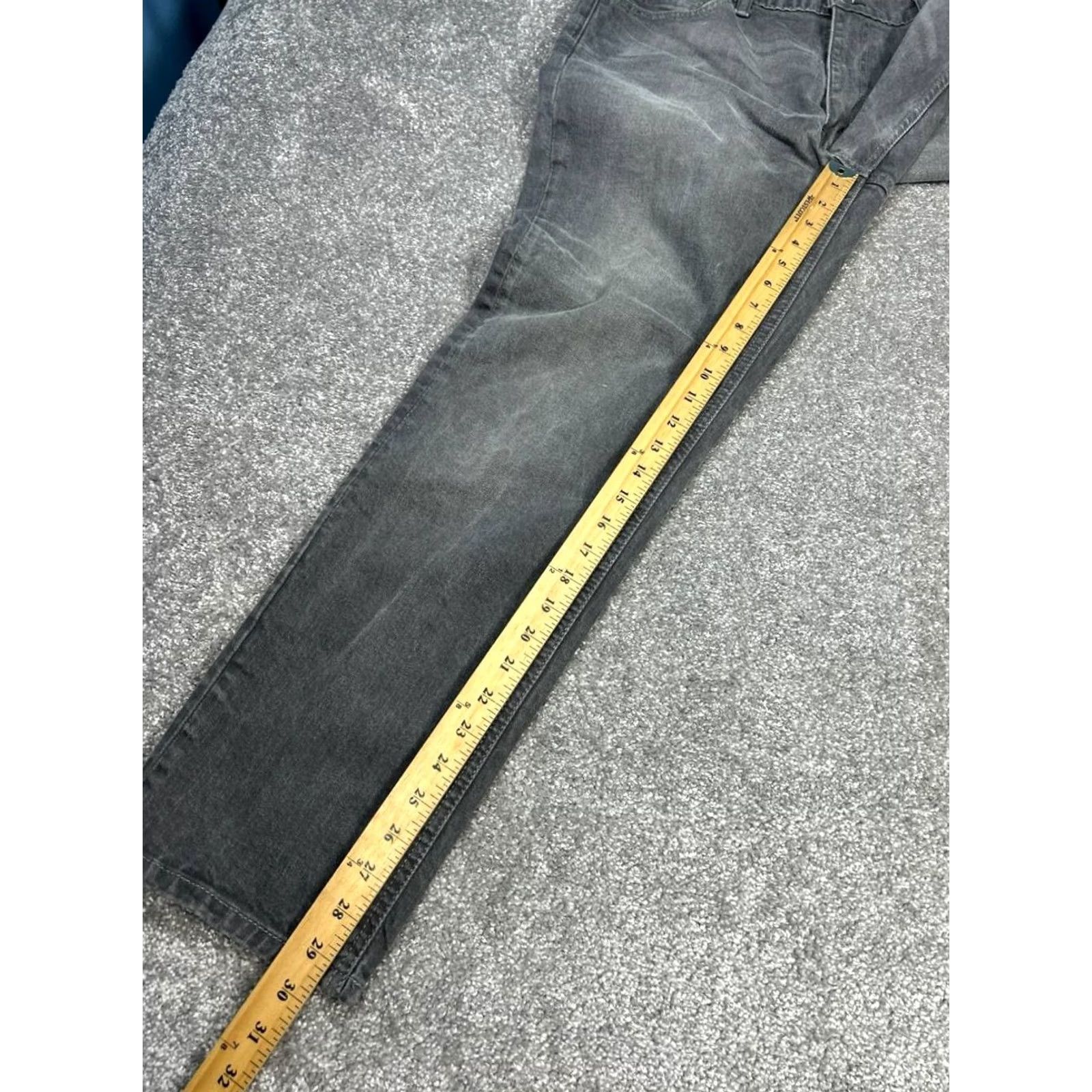 Levi's Levis 541 Athletic Tapered Jeans Mens 38 Gray Cotton Stretch Mid Rise 37x29 Denim Slim City Preppy Size US 38 / EU 54 - 5 Thumbnail