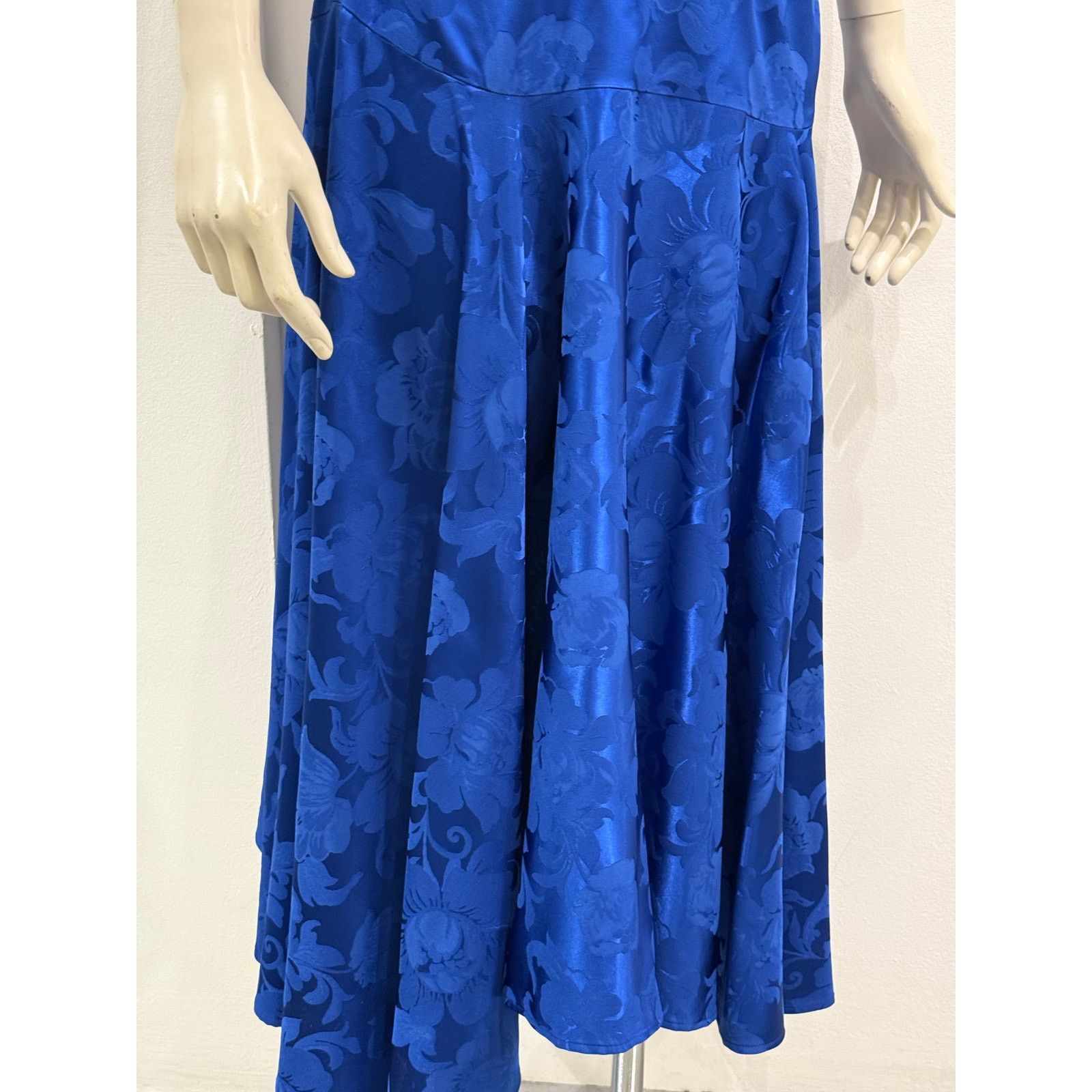 A/W2020 Balenciaga iridescent floral long skirt