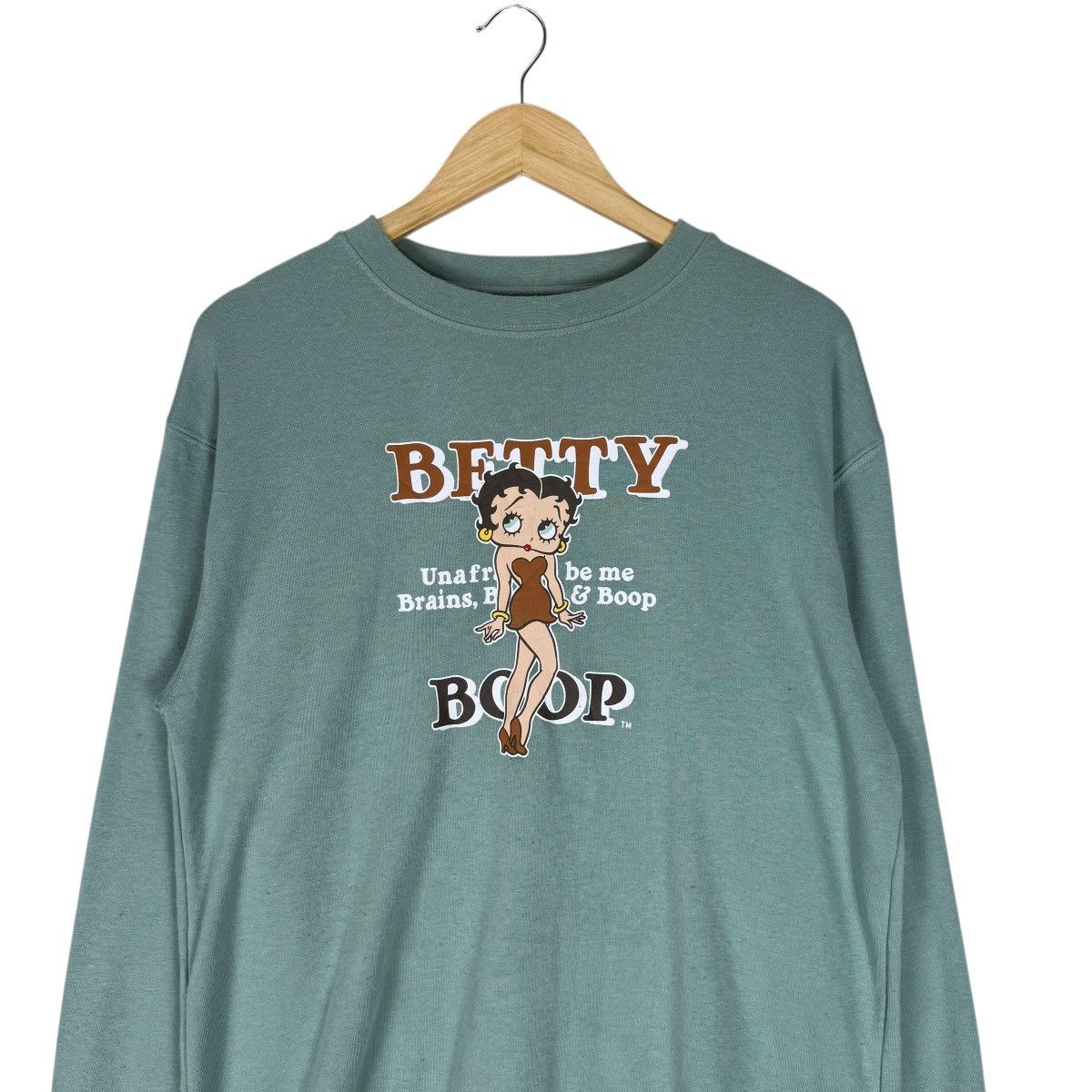 Sweaty Betty ⚡️BETTY BOOP BERJALAN MALAM SWEATSHIRTS CREWNECK Size L / US 10 / IT 46 - 3 Thumbnail