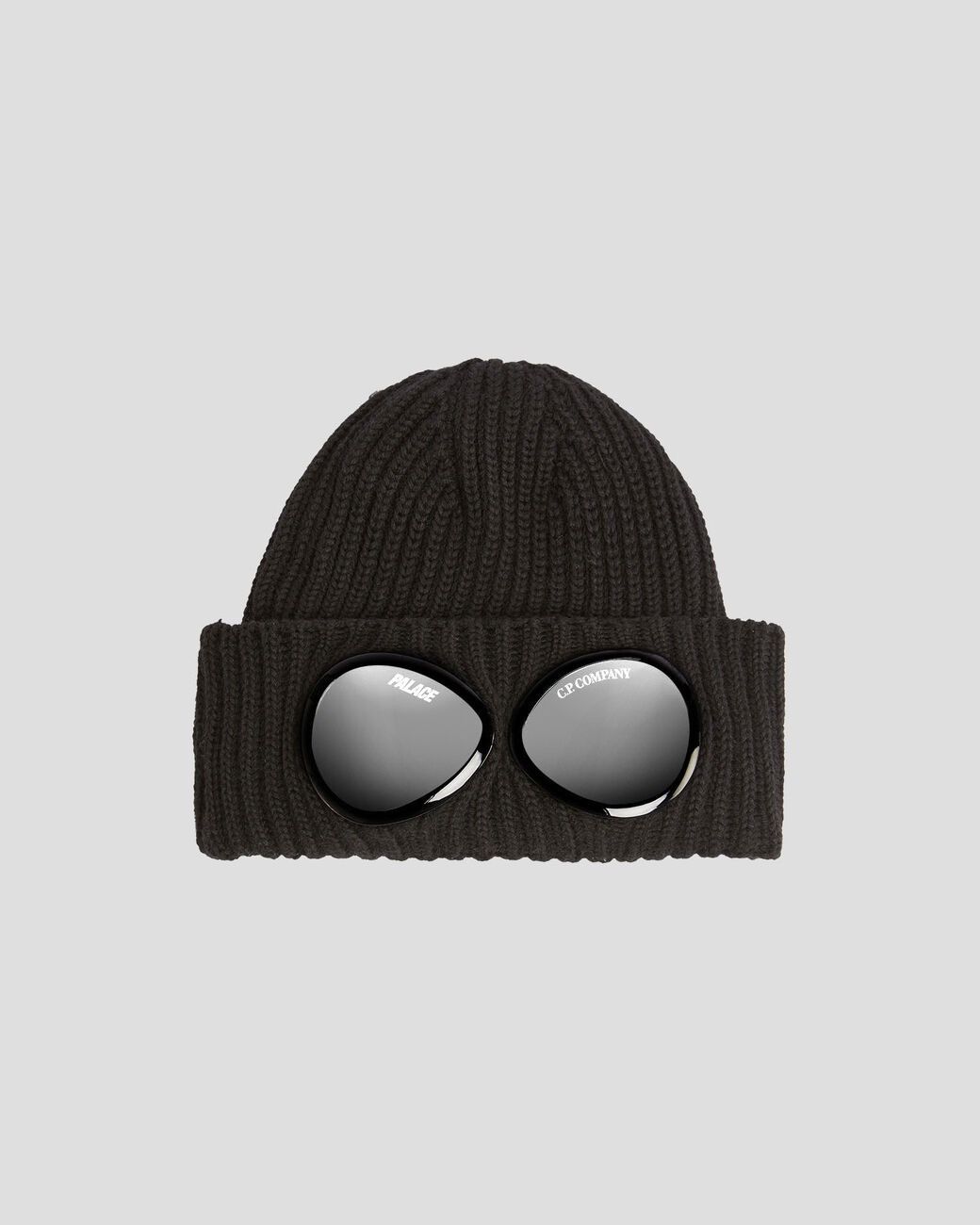 Palace PALACE C.P. COMPANY PEAK GOGGLE BEANIE BLACK FW23 | Grailed