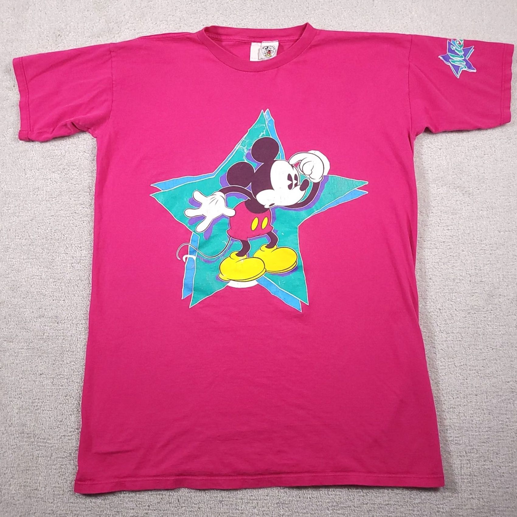 Mickey & Co. VINTAGE Mickey & Co T-Shirt Disney 90s Mickey Mouse Pink One Size Adult Unisex Mens Womens Size US M / EU 48-50 / 2 - 2 Thumbnail