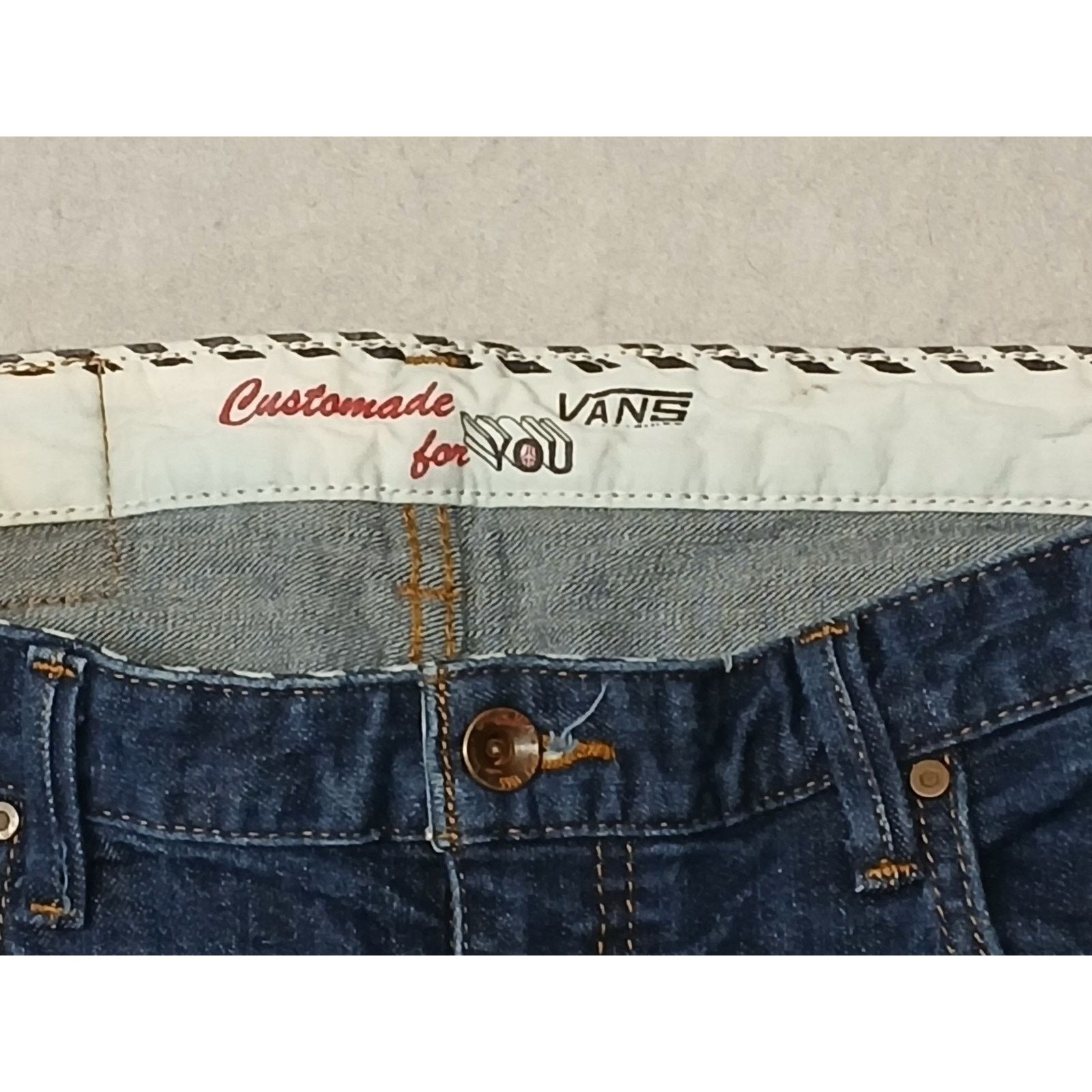 Vans Vans (36x30) Men's Straight Leg Blue Denim Jeans Size US 36 / EU 52 - 8 Thumbnail