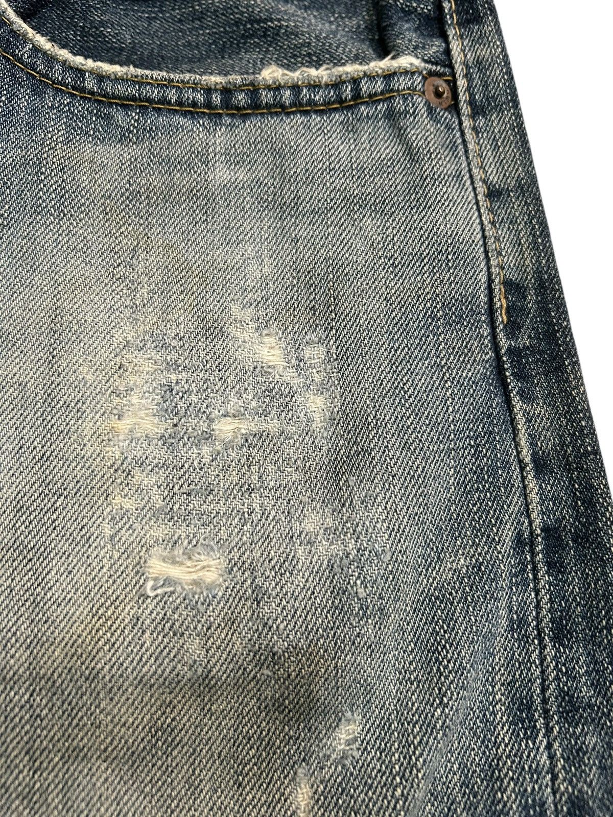 Japanese Brand × Kapital × Vintage Vtg Edwin505 Selvedge Distressed Grunge Rock Punk Denim ☠️🎌🎌 Size US 34 / EU 50 - 9 Thumbnail
