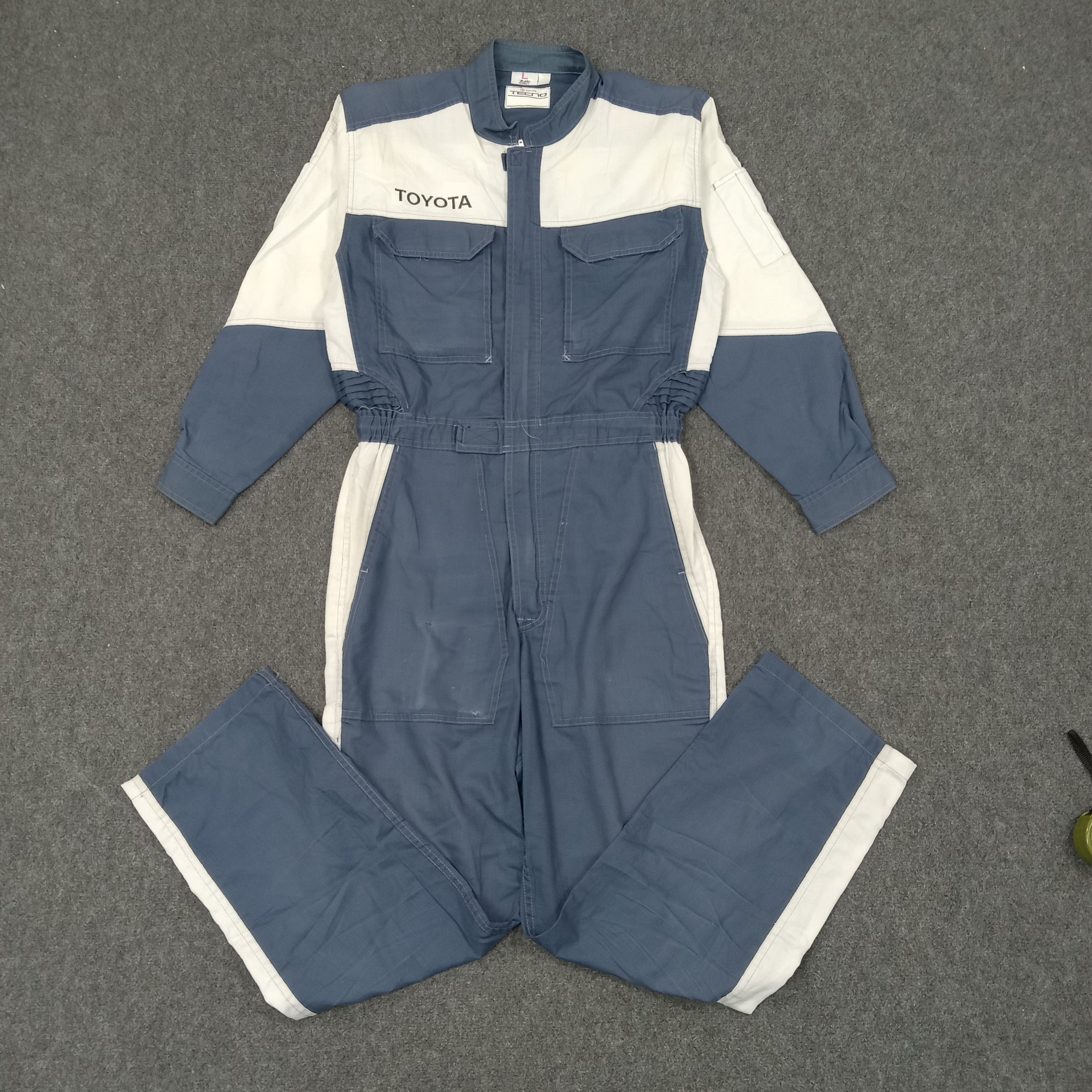 Japanese Brand × Vintage Toyota Tecno Japanese Racing Coverall Jacket Size US M / EU 48-50 / 2 - 5 Thumbnail