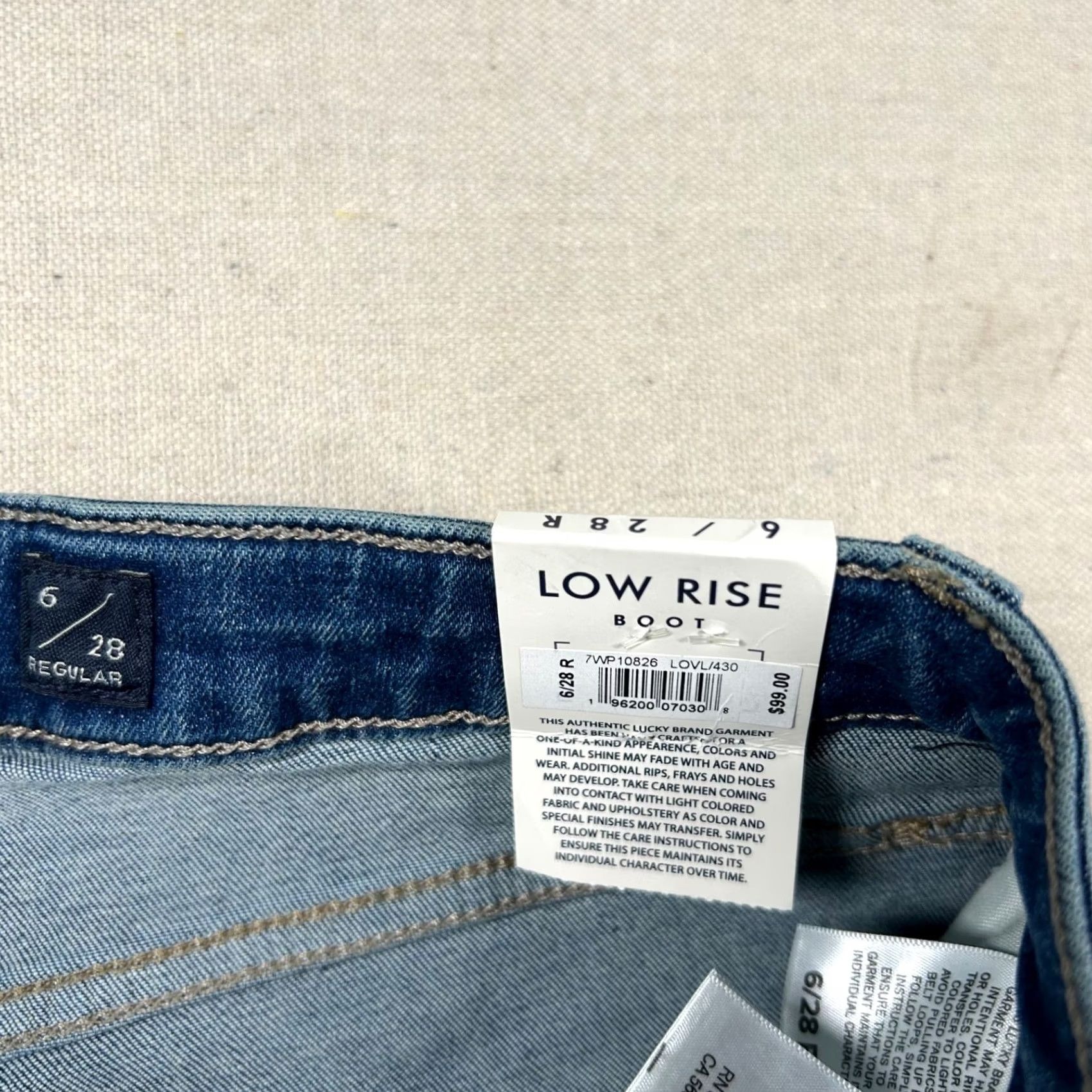 Lucky Brand Lucky Brand Jeans Womens 6 Regular Lolita Low Rise Boot Cut Denim 5-Pocket Blue 27in Inseam 32in XS?? Size 28" / US 6 / IT 42 - 4 Thumbnail