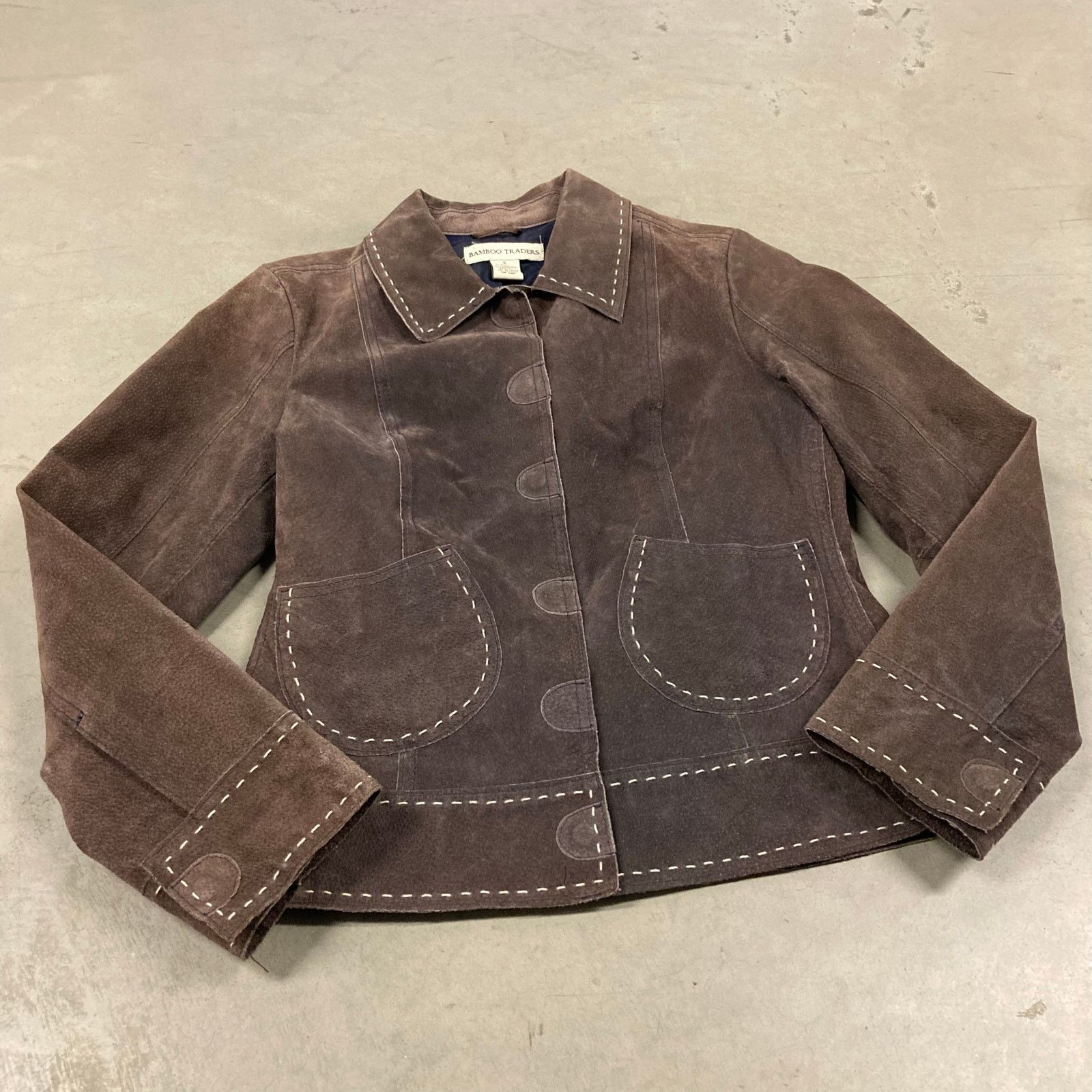 Vintage y2k women’s western bamboo traders leather jacket Size US S / EU 44-46 / 1 - 1 Thumbnail